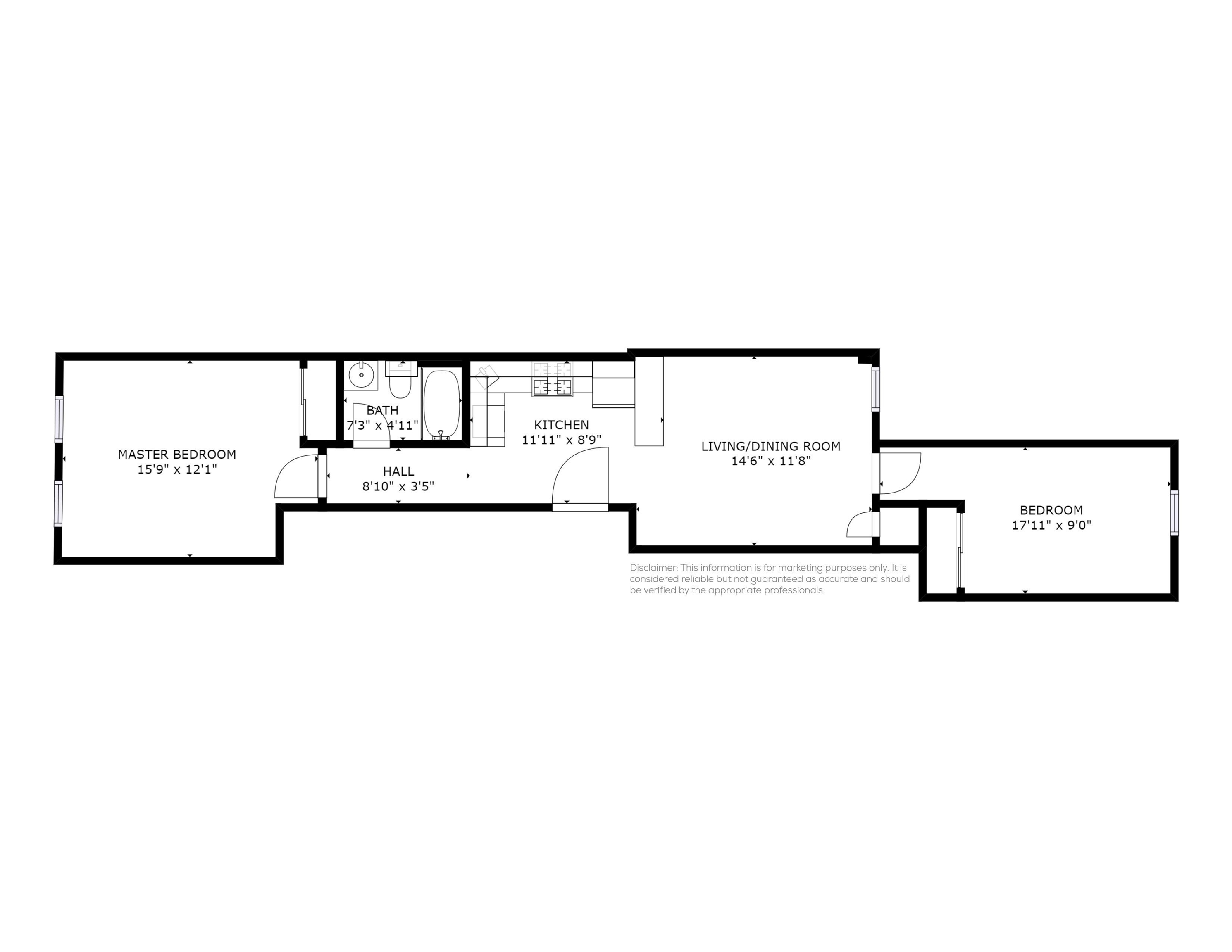 Hoboken, New Jersey, 07030, United States, 2 Bedrooms Bedrooms, ,1 BathroomBathrooms,Residential,For Sale,1960602