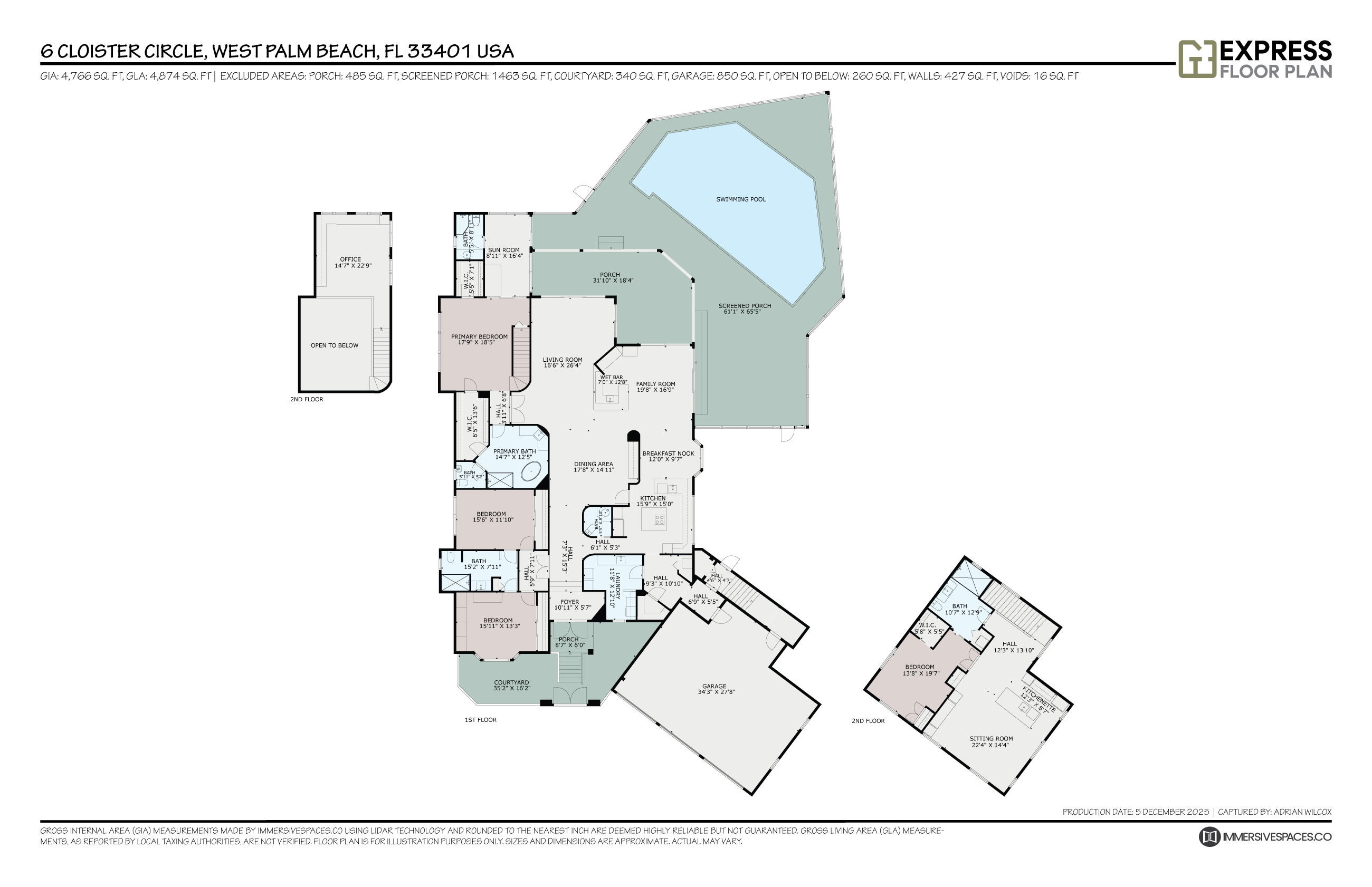 West Palm Beach, Florida, 33401, United States, 4 Bedrooms Bedrooms, ,5 BathroomsBathrooms,Residential,For Sale,2002916