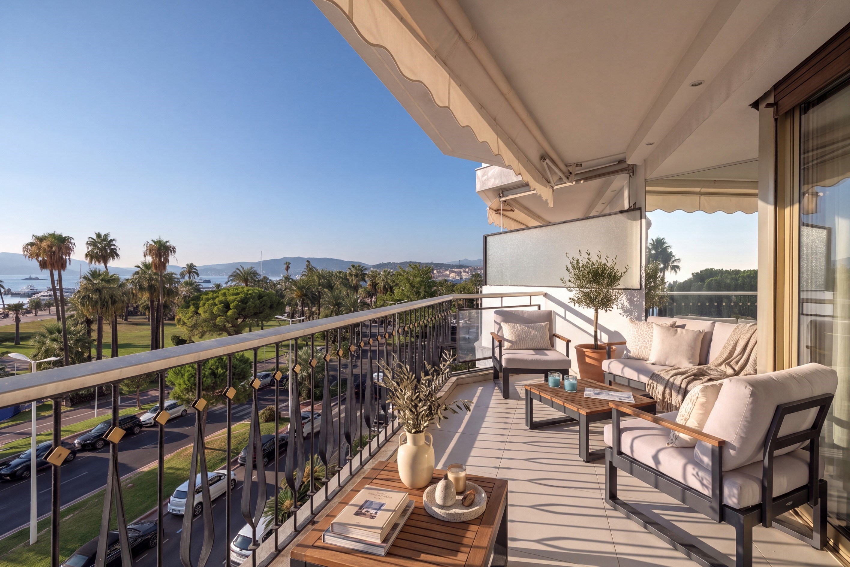  3-room apartment with Croisette and sea views in Cannes - 物件實景