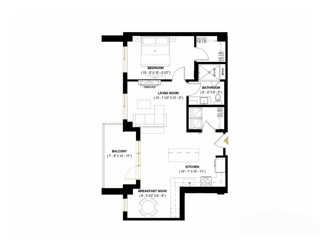 Burlington, Vermont, 05401, United States, 1 Bedroom Bedrooms, ,Residential,For Sale,1712083