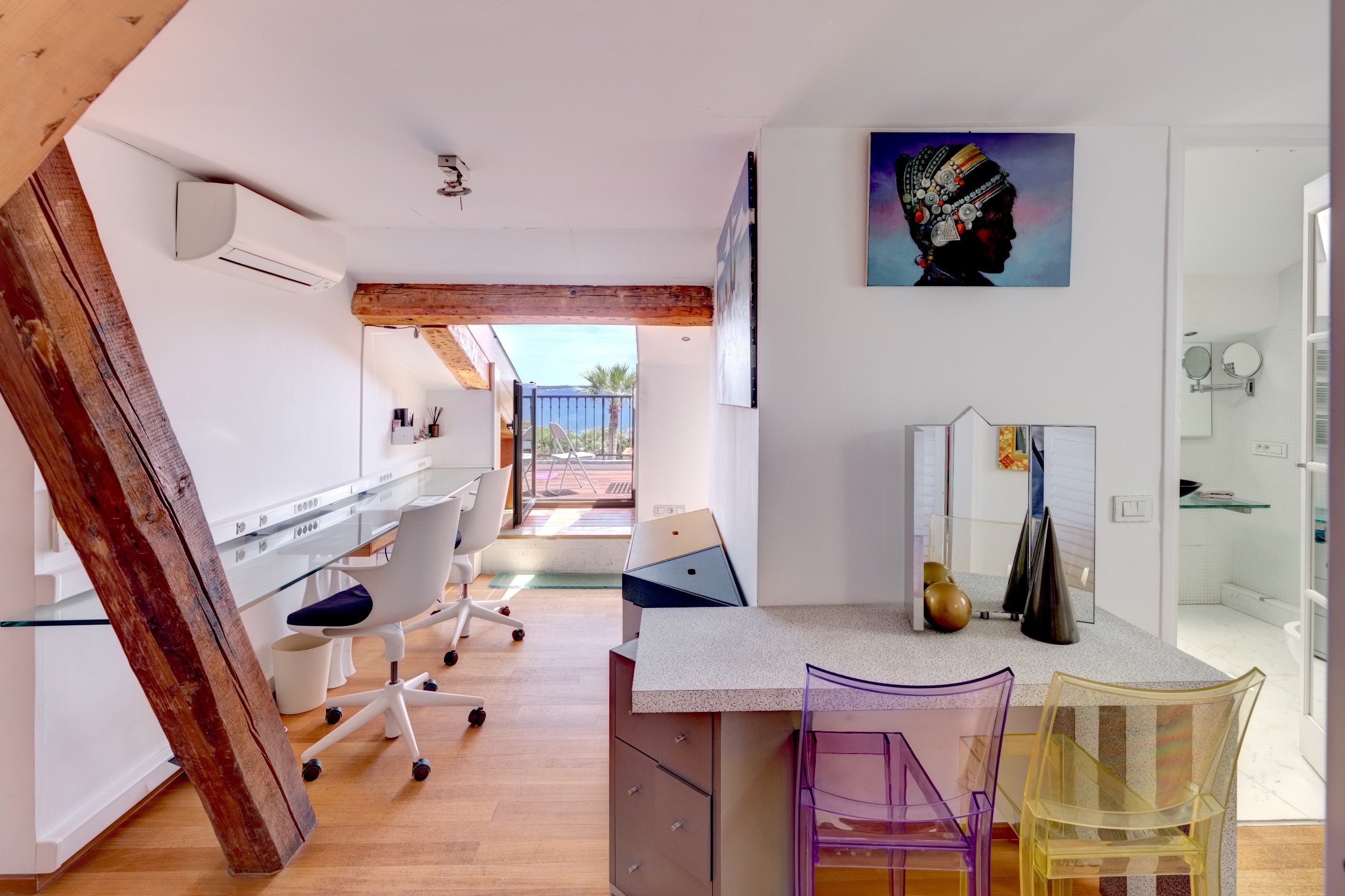  La Croix des Gardes: Penthouse with panoramic sea views and terraces in a histo… - 物件實景