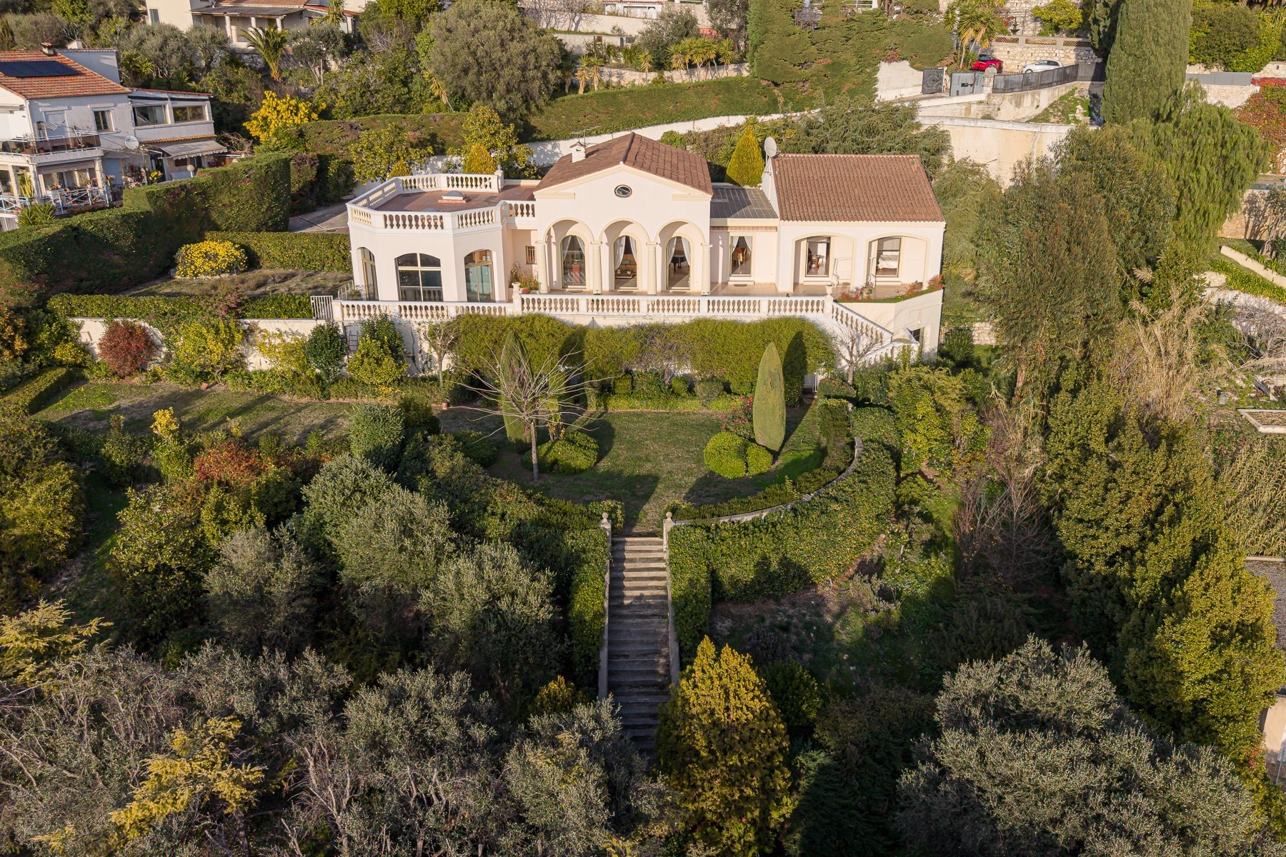  Exceptional villa with panoramic sea view in Nice Observatory district, Côte d’… - 物件實景