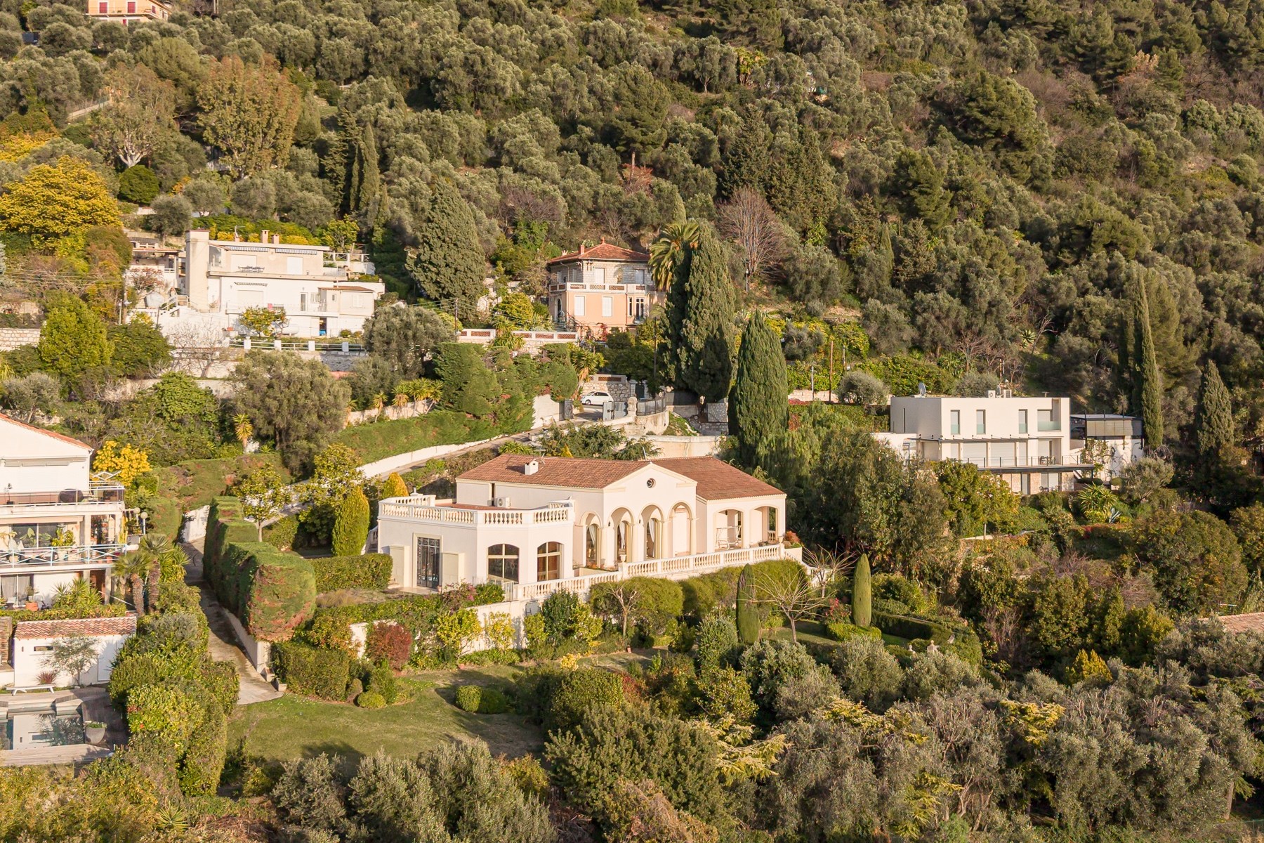  Exceptional villa with panoramic sea view in Nice Observatory district, Côte d’… - 物件實景