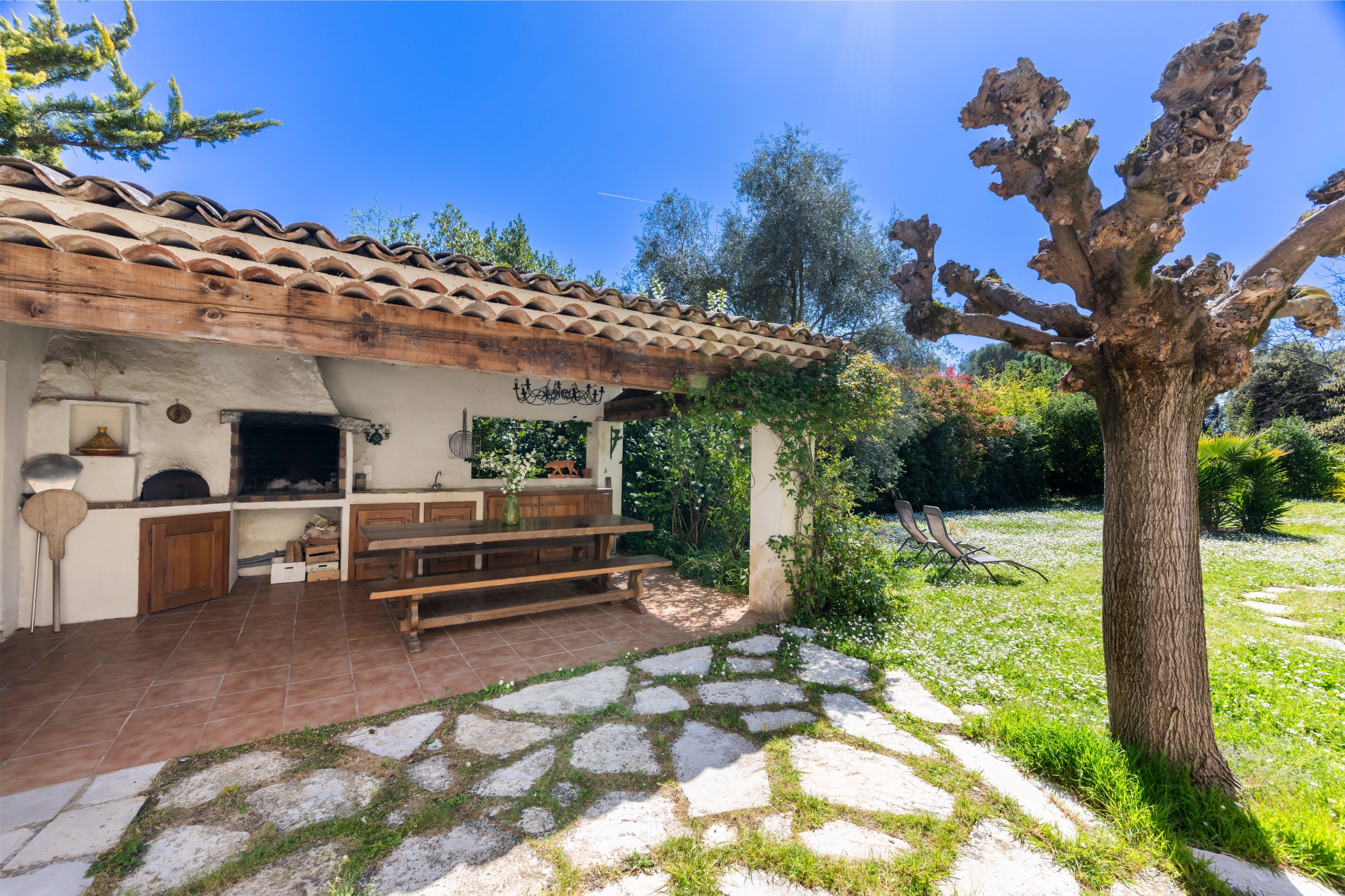  Provençal villa with pool and development potential in Roquefort les Pins near … - 物件實景
