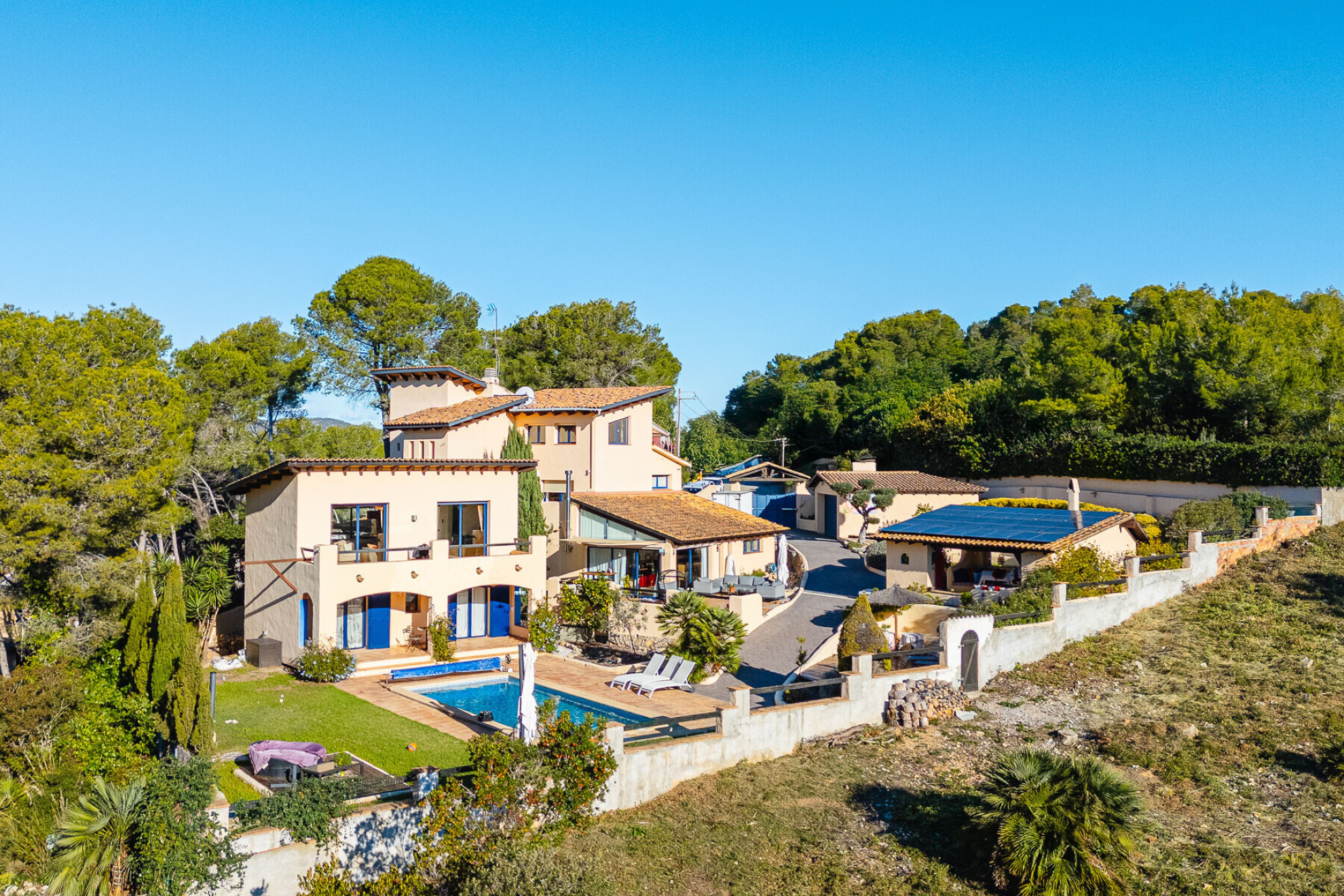  Beautiful Mediterranean villa with sea views in Mas Mestre, 15km from Sitges. - 物件實景