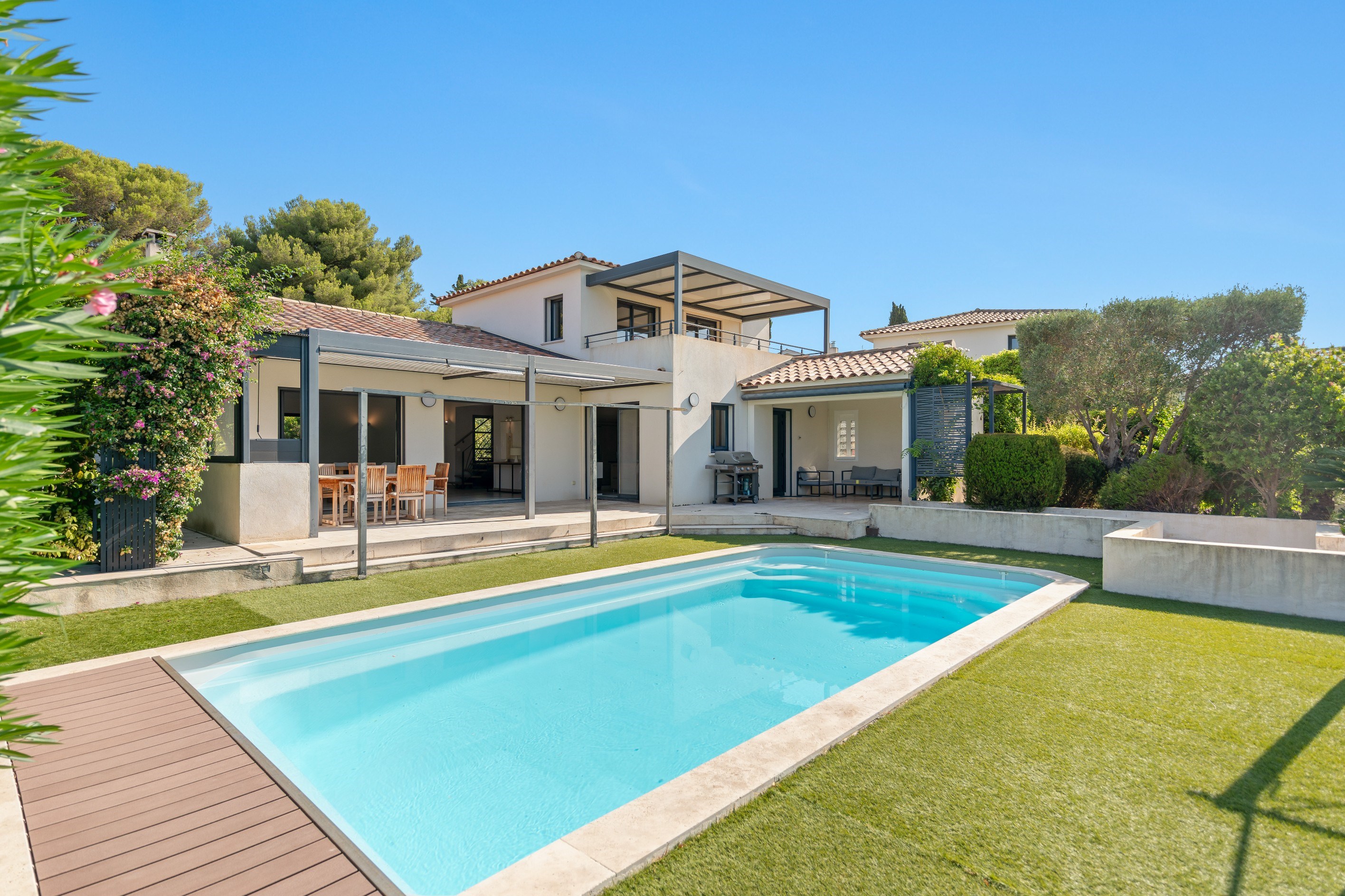  Sanary-sur-Mer, Beaucours – Villa with Swimming Pool and Sea Glimpse, Beach Wit… - 物件實景