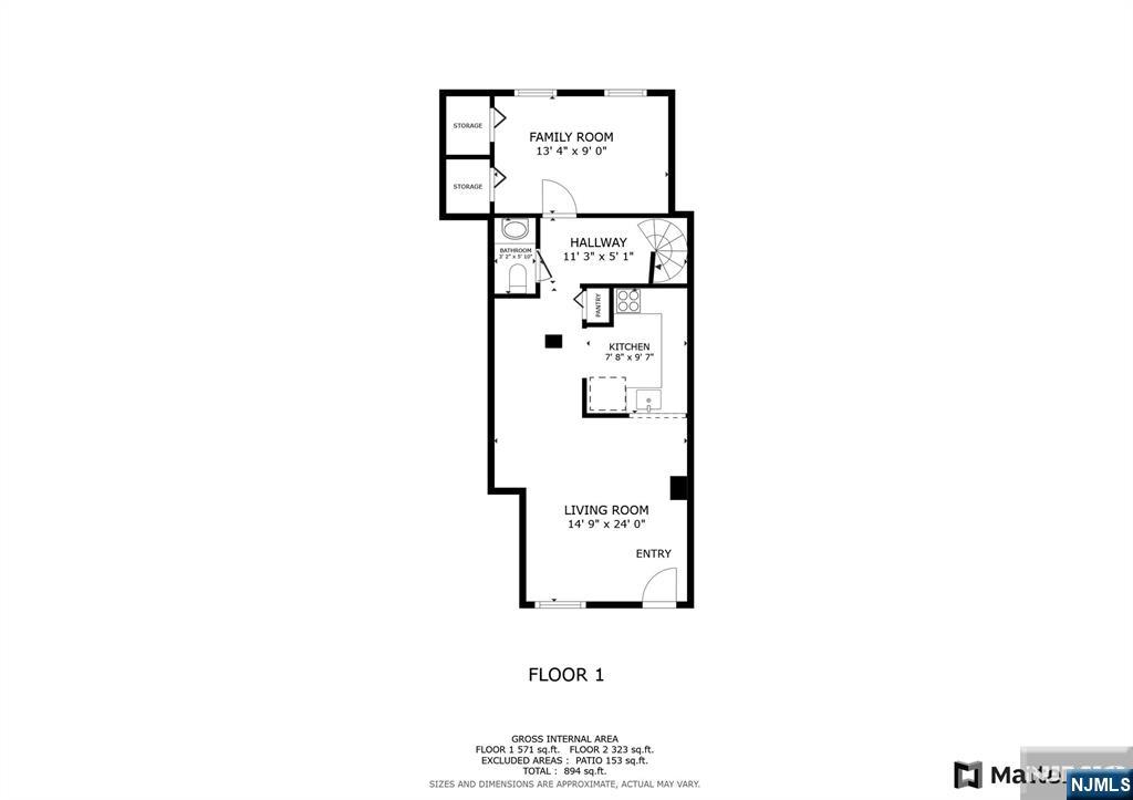 Jersey City, New Jersey, 07302, United States, 2 Bedrooms Bedrooms, ,2 BathroomsBathrooms,Residential,For Sale,1927201