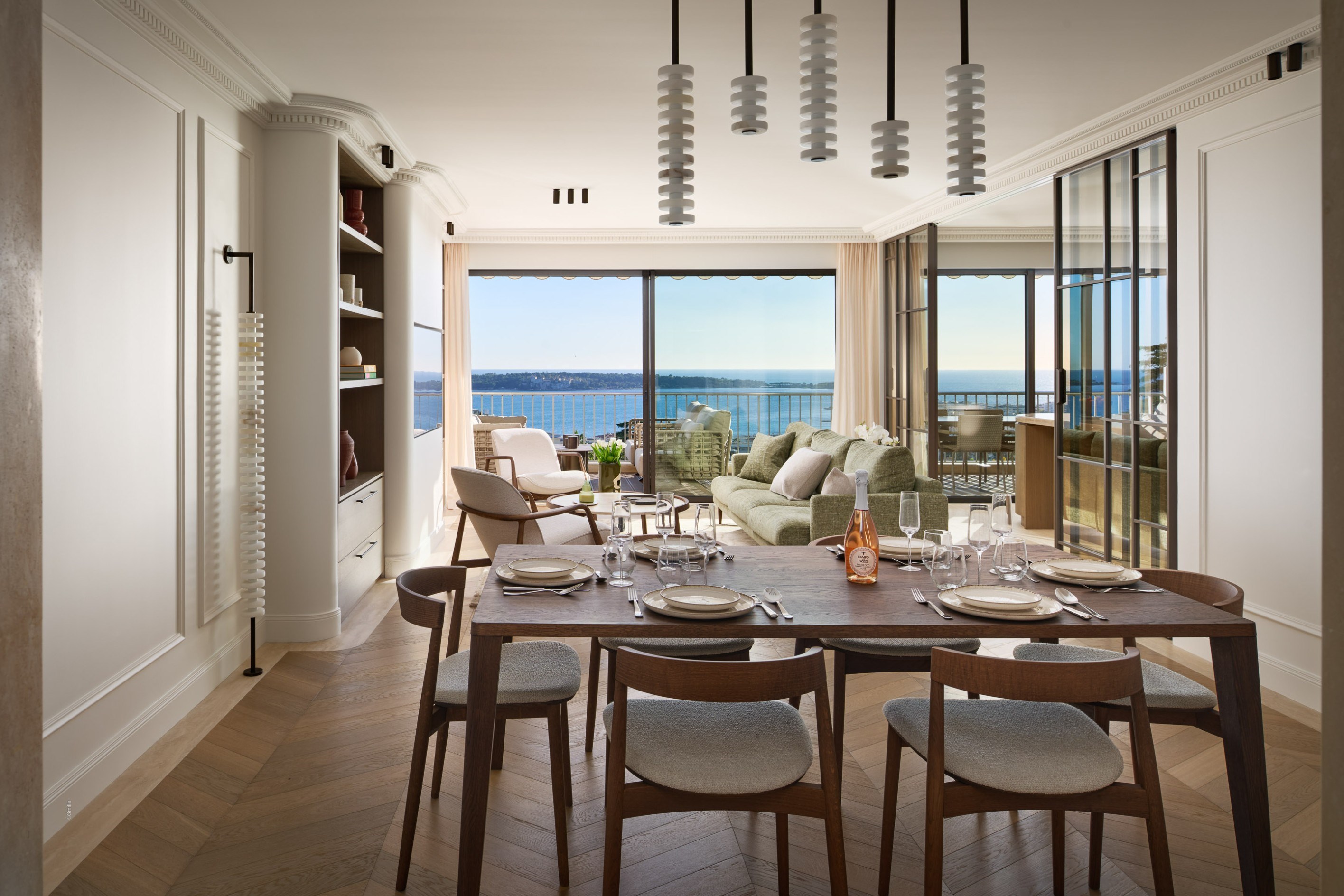  Cannes Californie, renovated 104 sqm two bedroom apartment with panoramic sea v… - 物件實景