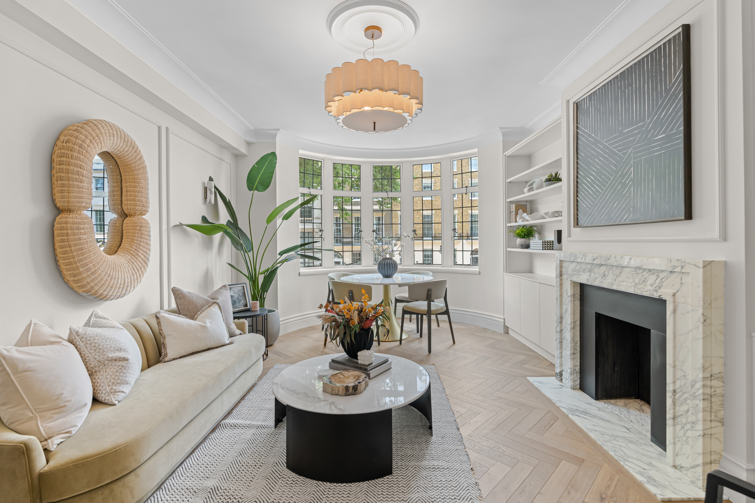 A Serene, Light-Filled Apartment on Portland Place 