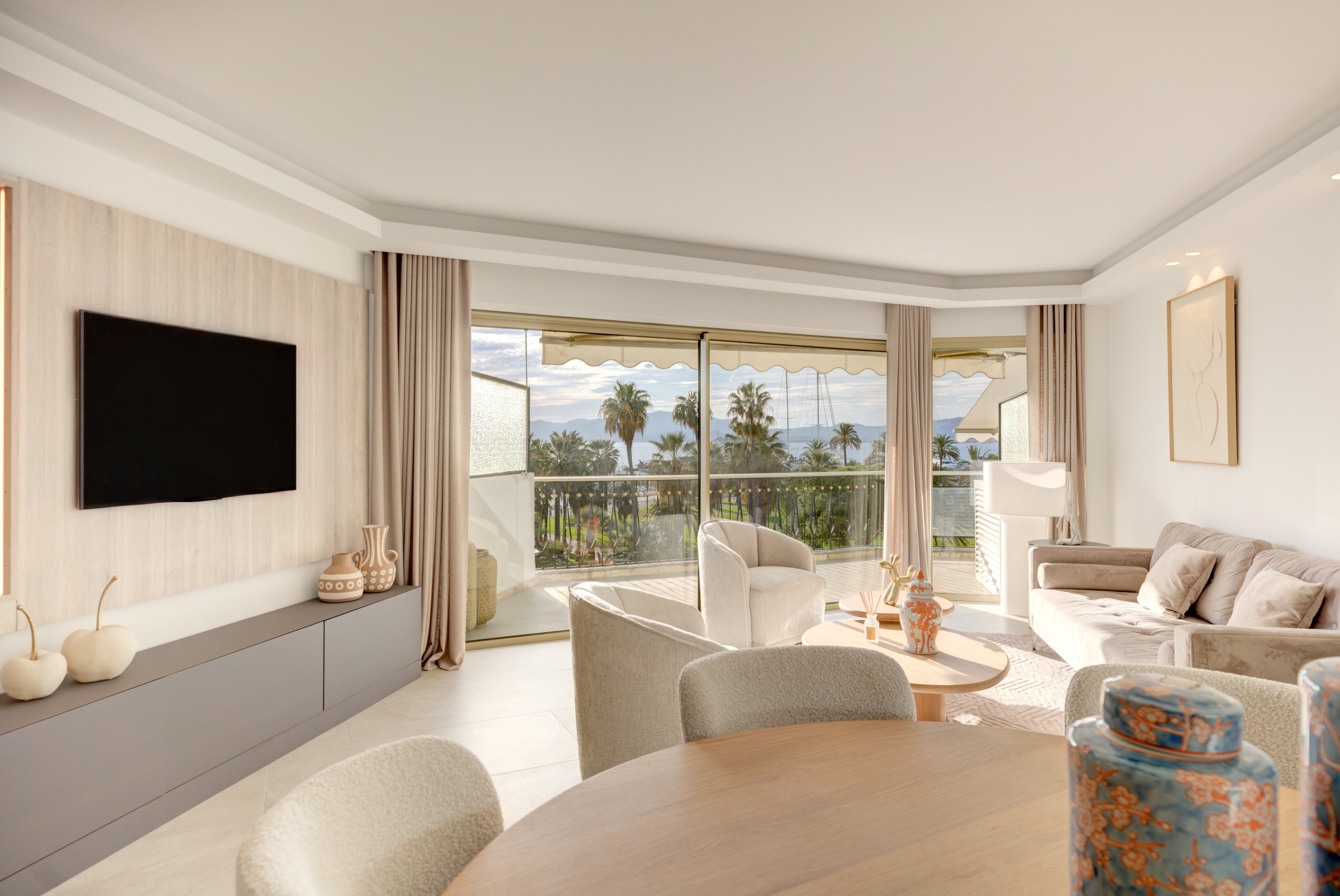  4-room apartment with Croisette and sea views in Cannes, terrace and parking - 物件實景