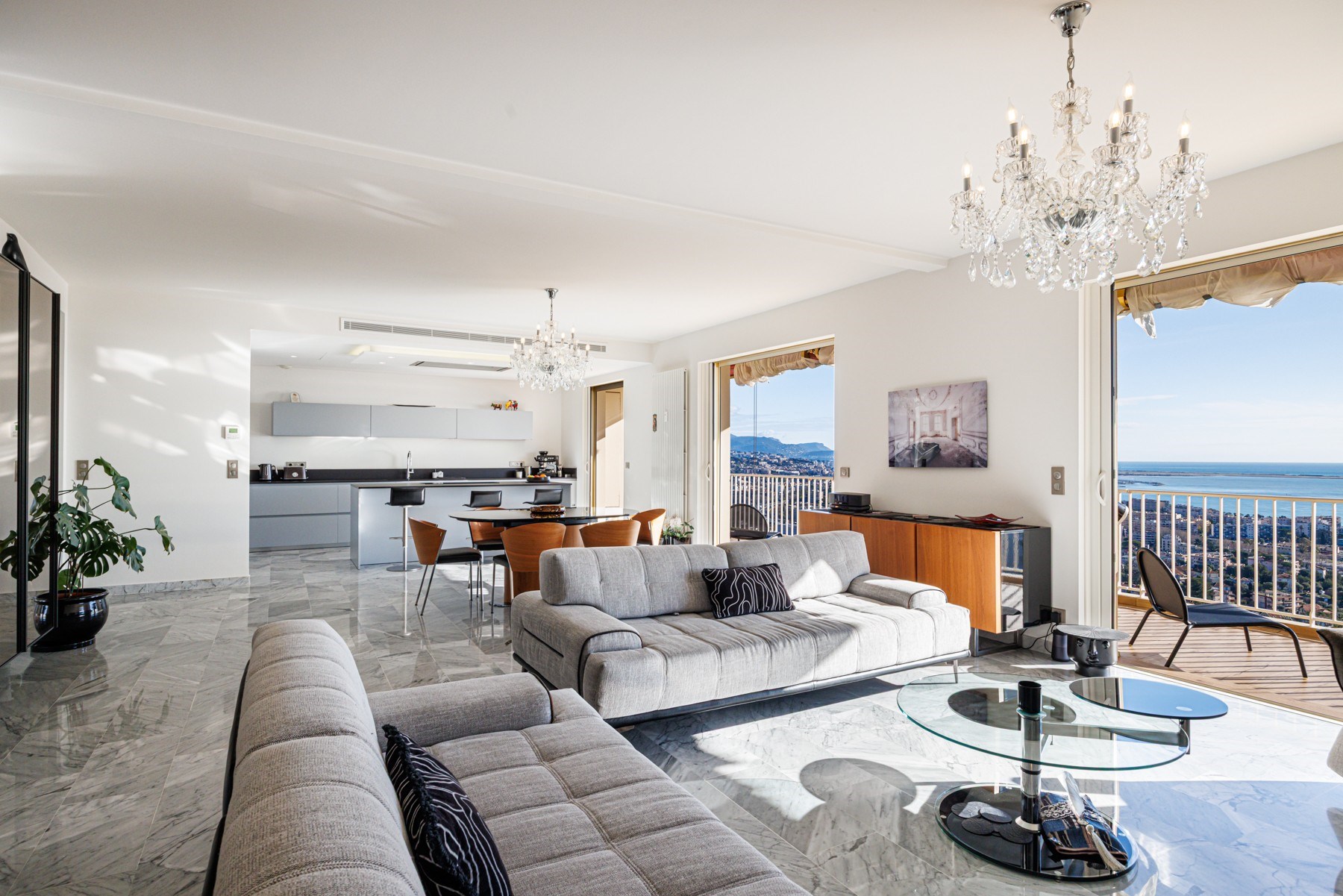  3-room penthouse with rooftop and sea view, Domaine du Loup, French Riviera - 物件實景