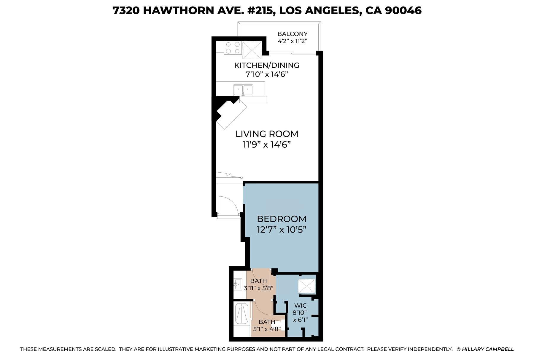  7320 Hawthorn Avenue, #215 - 物件實景