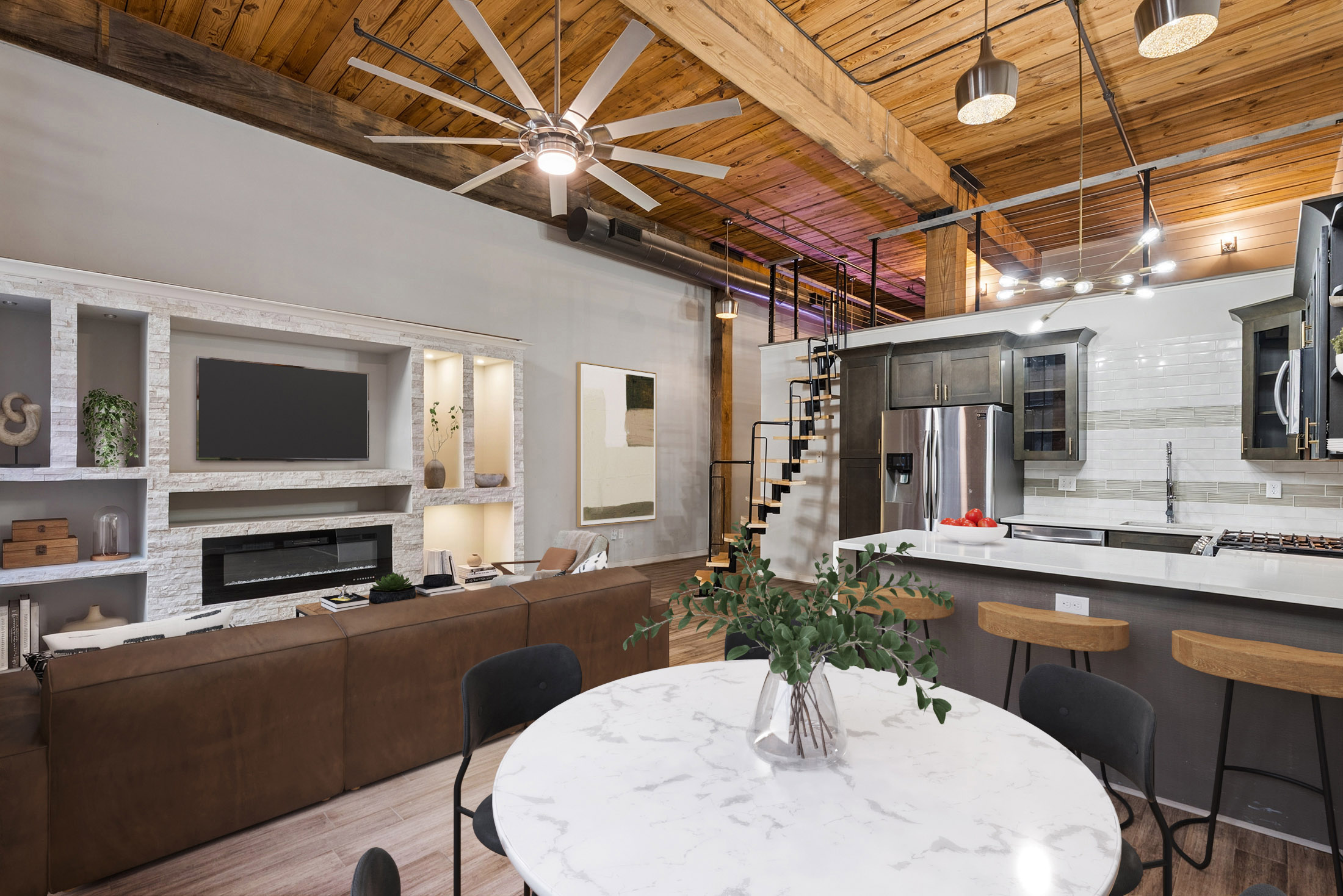  Rare One Bedroom with Loft in Historic Stacks - 物件實景
