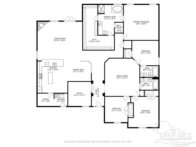 Pace, Florida, 32571, United States, 4 Bedrooms Bedrooms, ,3 BathroomsBathrooms,Residential,For Sale,1838308