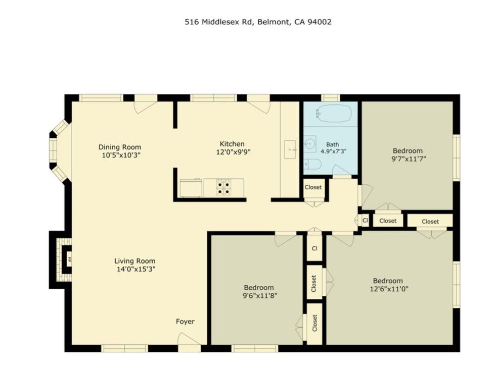 Belmont, California, 94002, United States, 3 Bedrooms Bedrooms, ,1 BathroomBathrooms,Residential,For Sale,1989201
