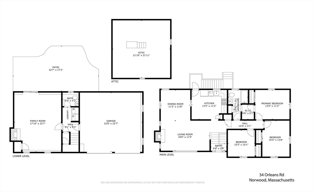 Norwood, Massachusetts, 02062, United States, 3 Bedrooms Bedrooms, ,2 BathroomsBathrooms,Residential,For Sale,1913621