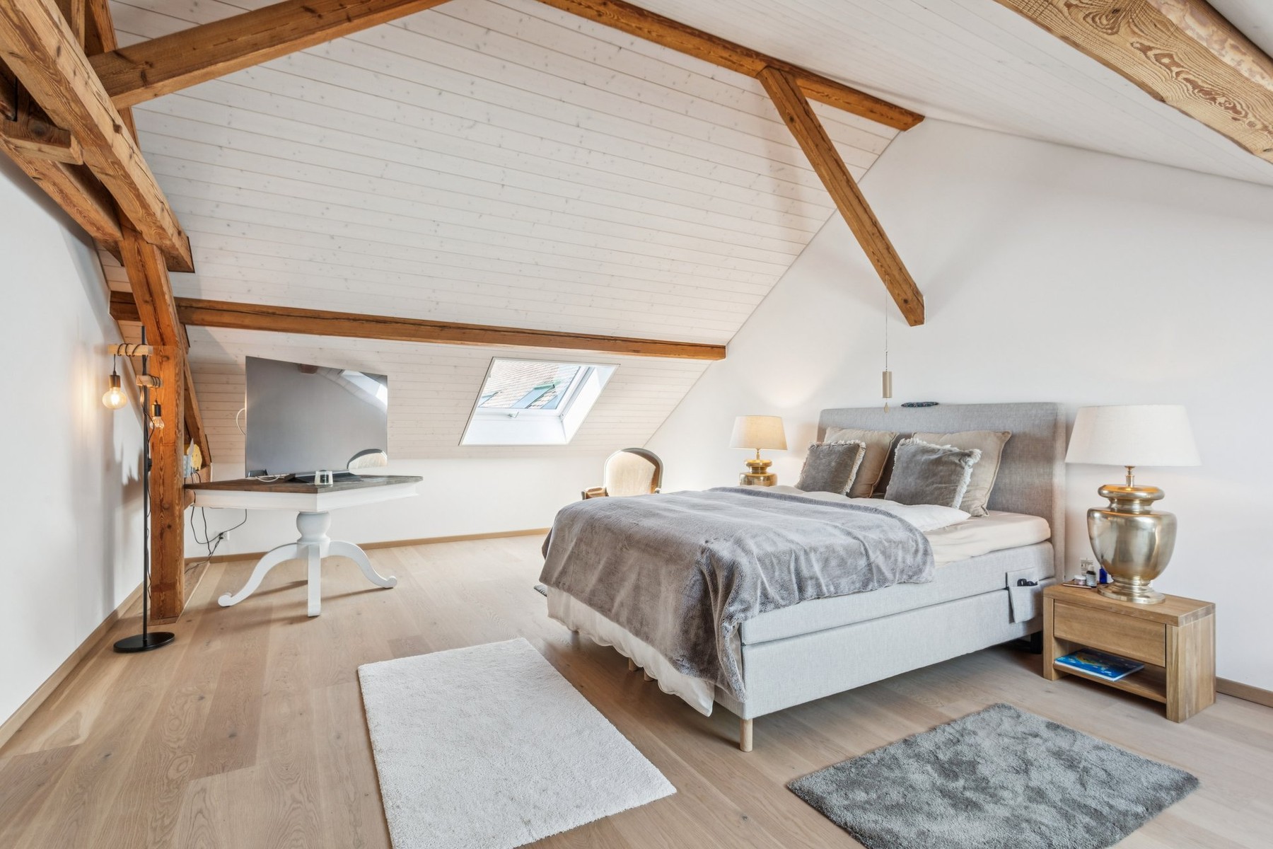  Architectural elegance in the heart of a renovated farmhouse, just a stone