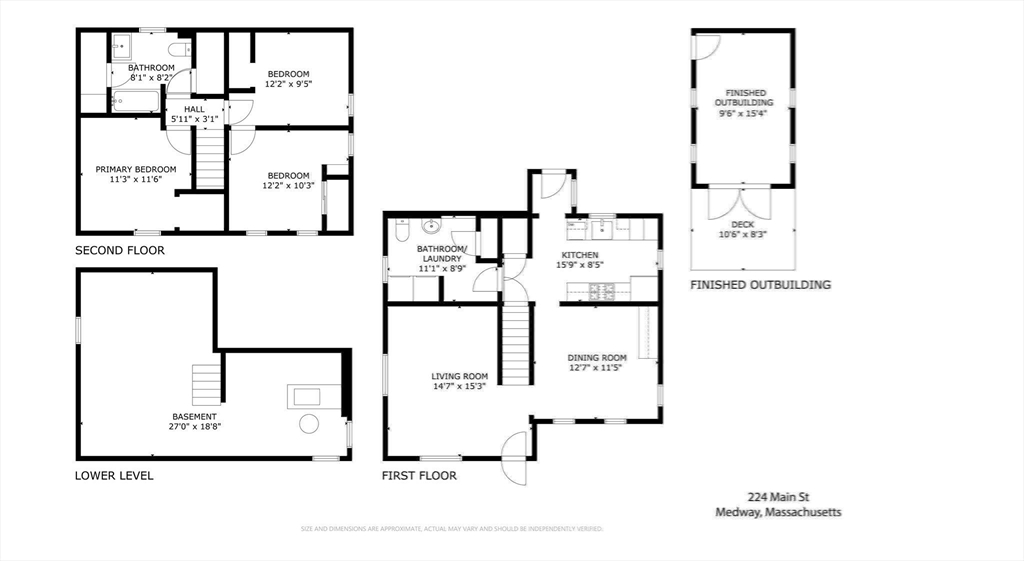 Medway, Massachusetts, 02053, United States, 3 Bedrooms Bedrooms, ,2 BathroomsBathrooms,Residential,For Sale,1958894