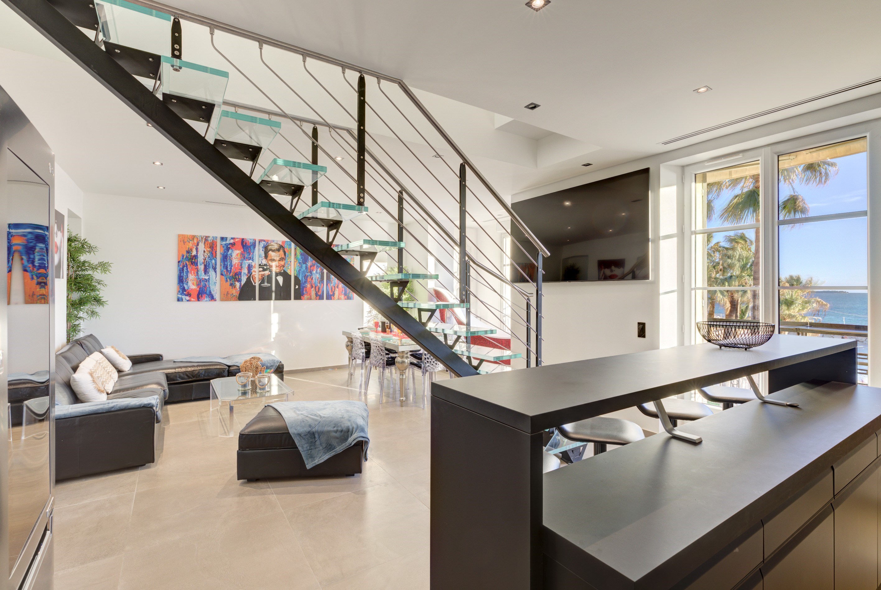  Cannes, seafront and old port, 5-room top floor apartment - 物件實景