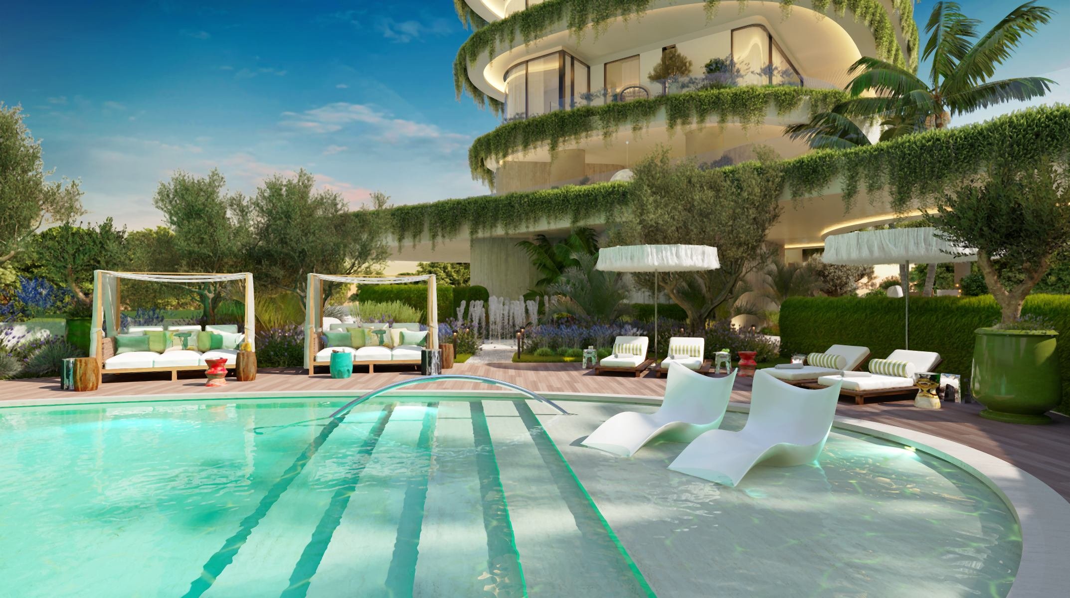  Beachfront One -Bedroom Apartment in a Philippe Starck Resort, Pyrgos, Limassol - 物件實景