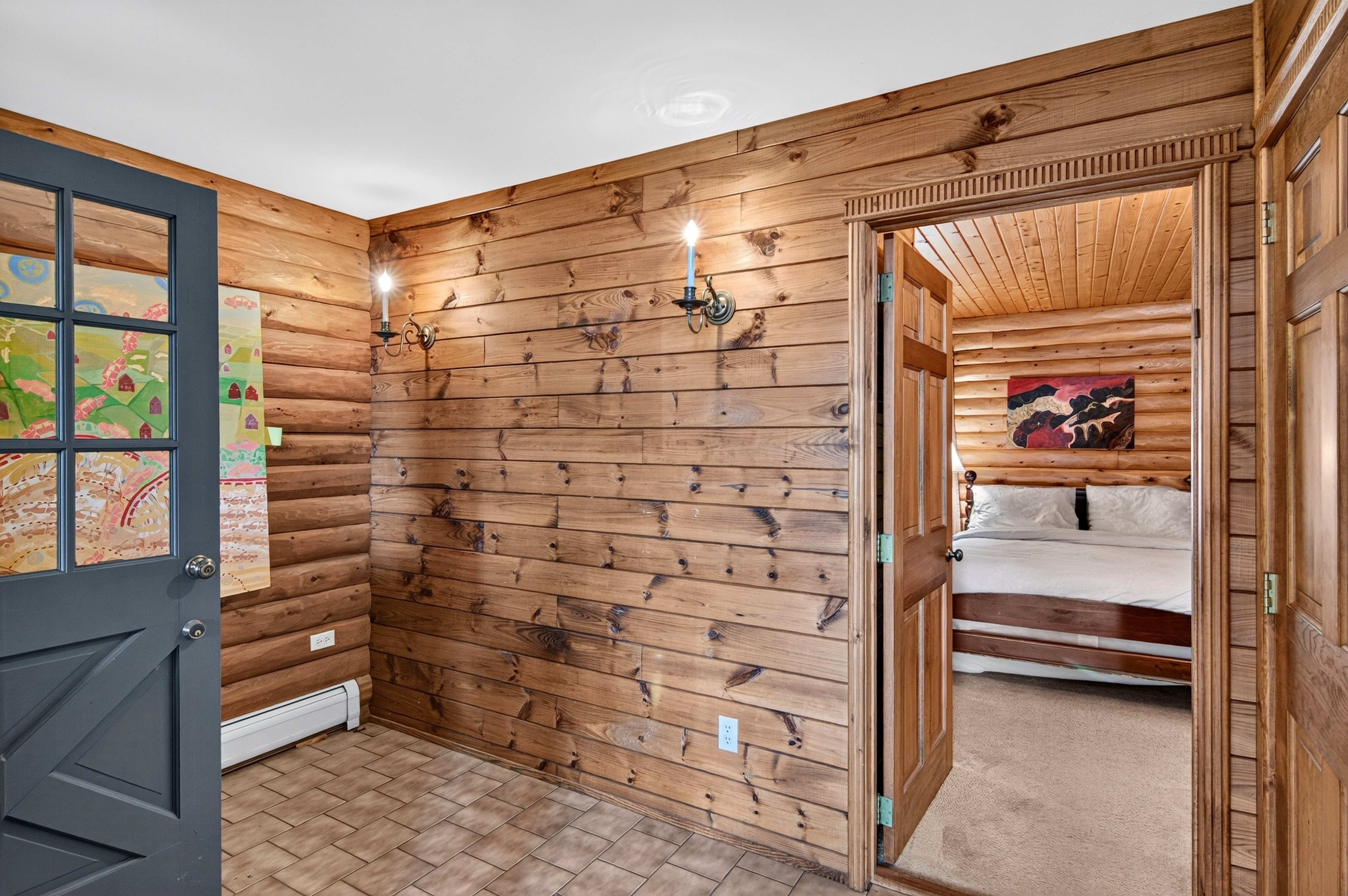  10-Acre Log Contemporary Near Jacob