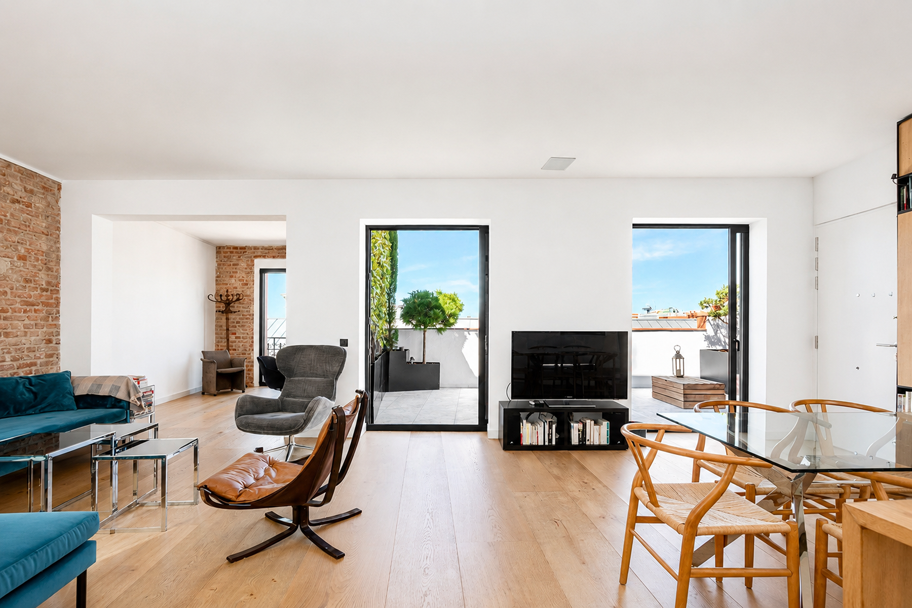  Contemporary Style Penthouse with 2 Terraces in the Heart of Madrid - 物件實景