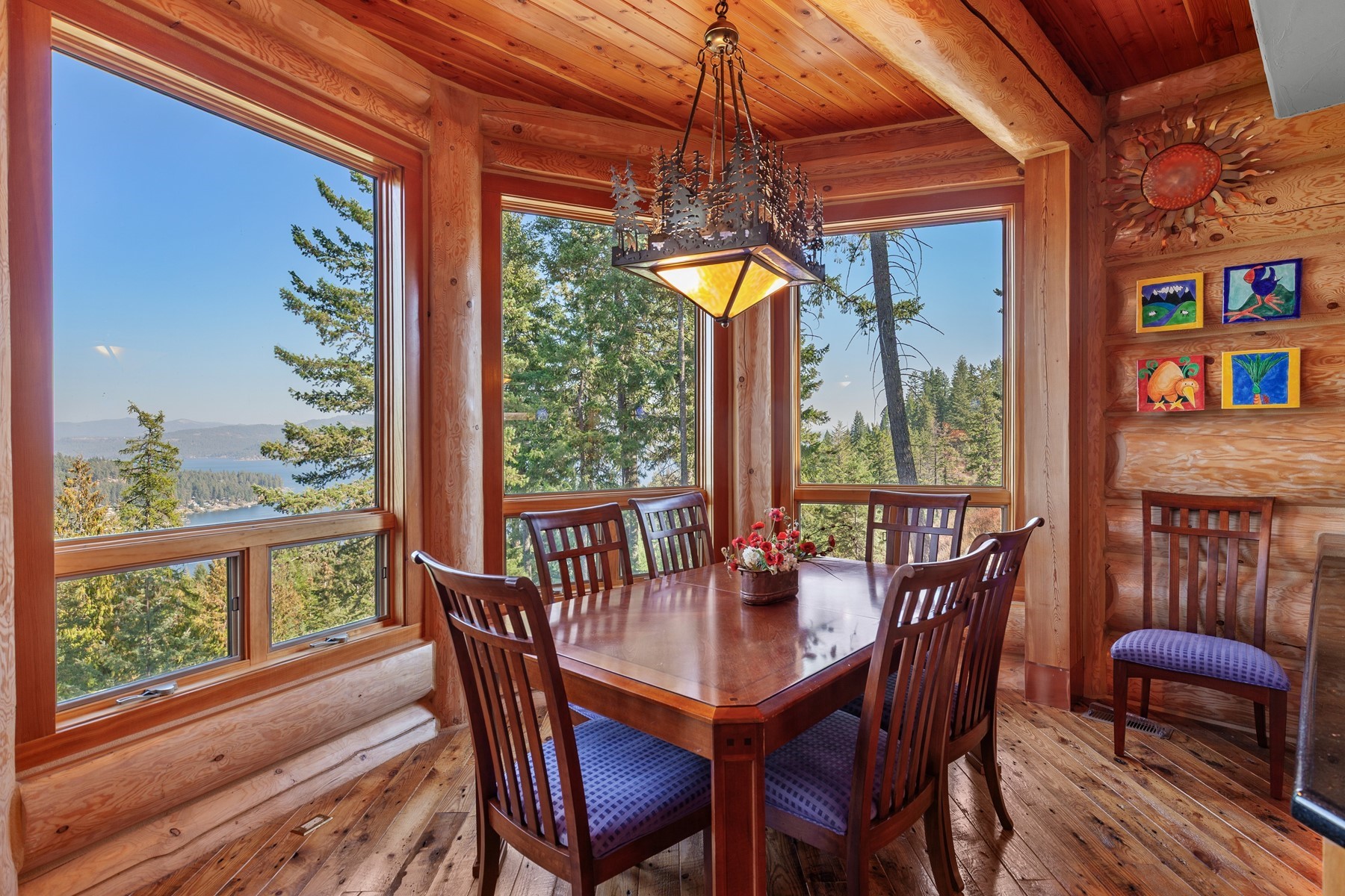  Log Estate overlooking Lake Coeur d