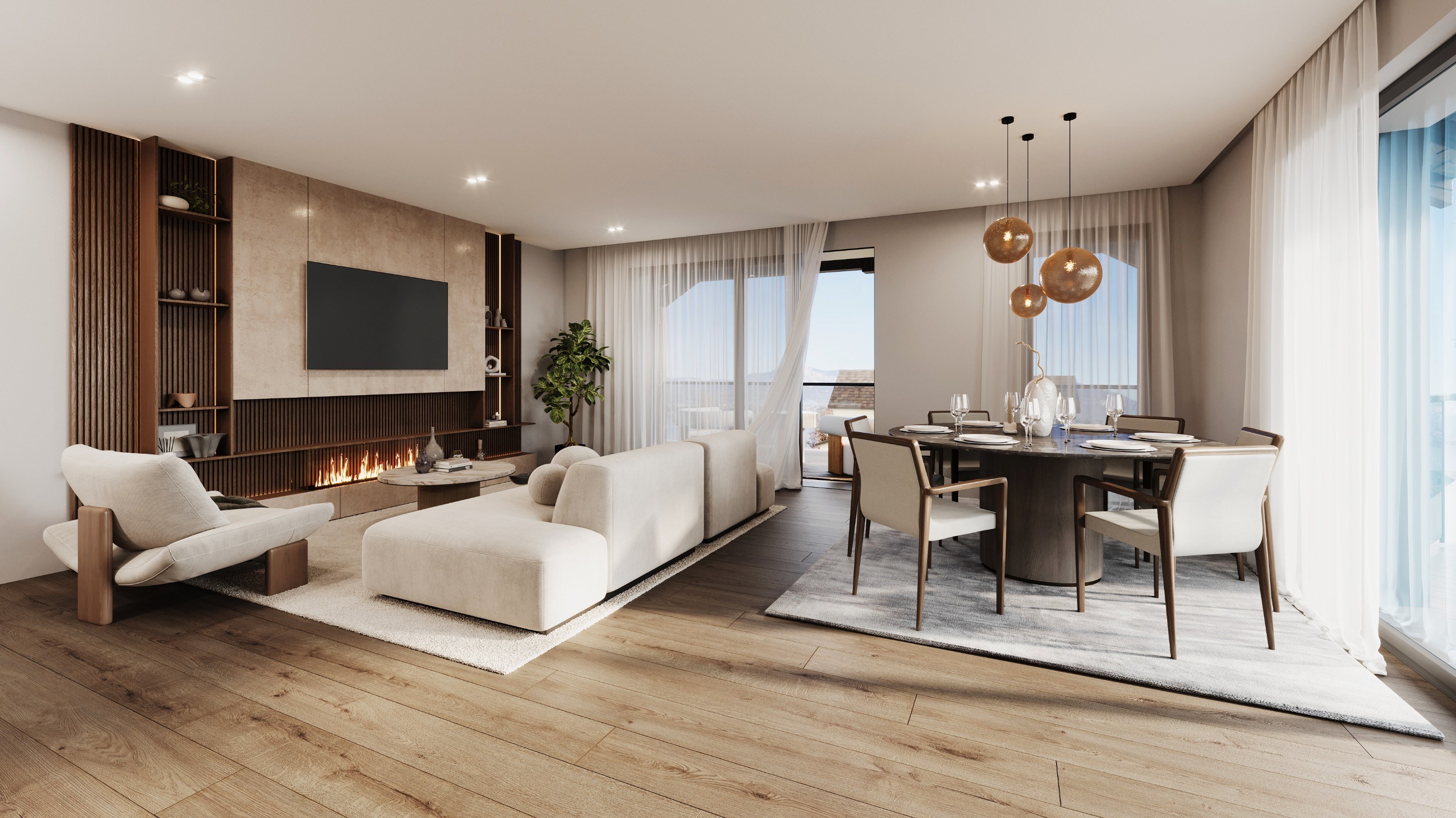 Contemporary apartment with terrace and balcony close to Lake Bourget - 物件實景
