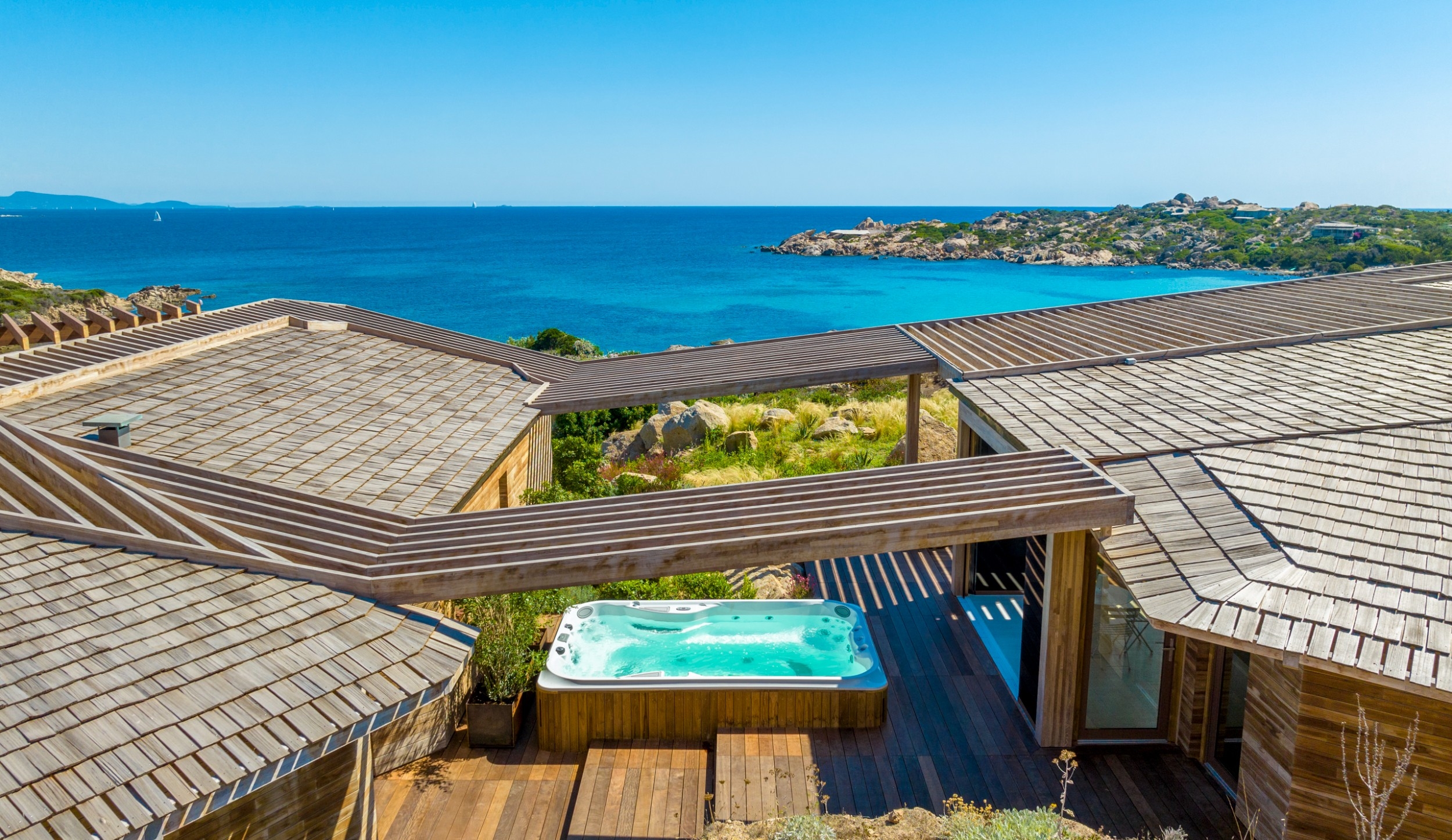  FOR SALE : Exceptional contemporary property - Panoramic sea view - Cavallo isl… - 物件實景