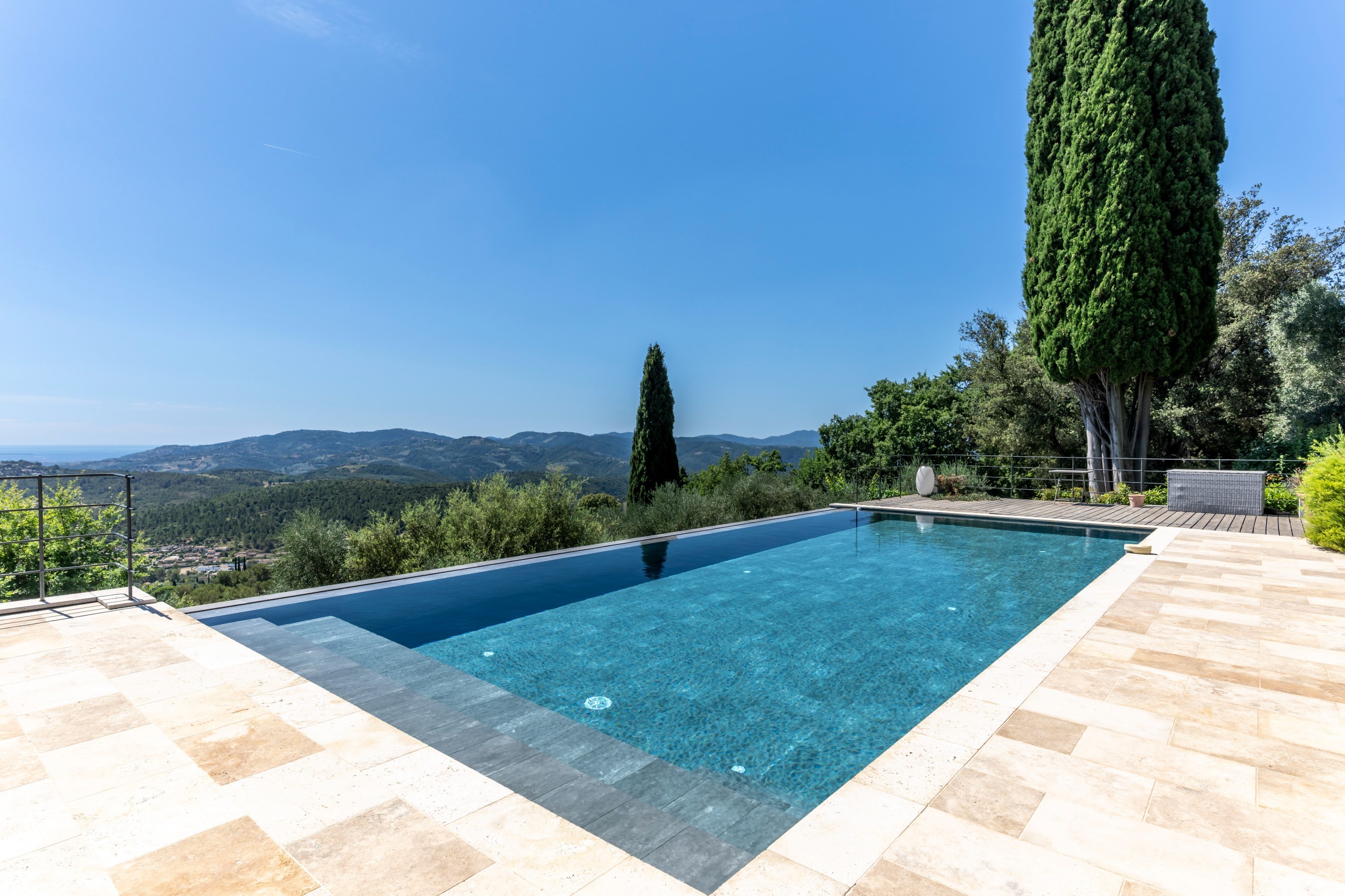  Le Tignet, renovated villa for sale with panoramic sea views, infinity pool and… - 物件實景