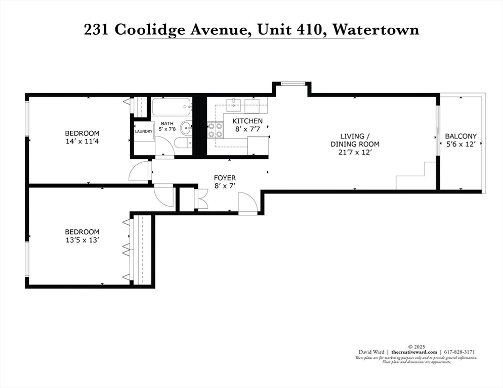 Watertown, Massachusetts, 02472, United States, 2 Bedrooms Bedrooms, ,1 BathroomBathrooms,Residential,For Sale,1865880
