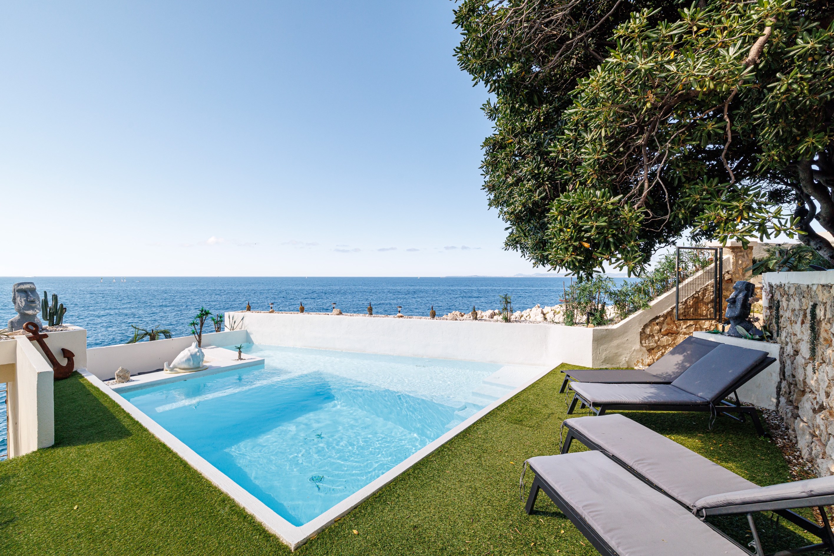  Cap de Nice: 330 m² waterfront villa with private sea access - 物件實景
