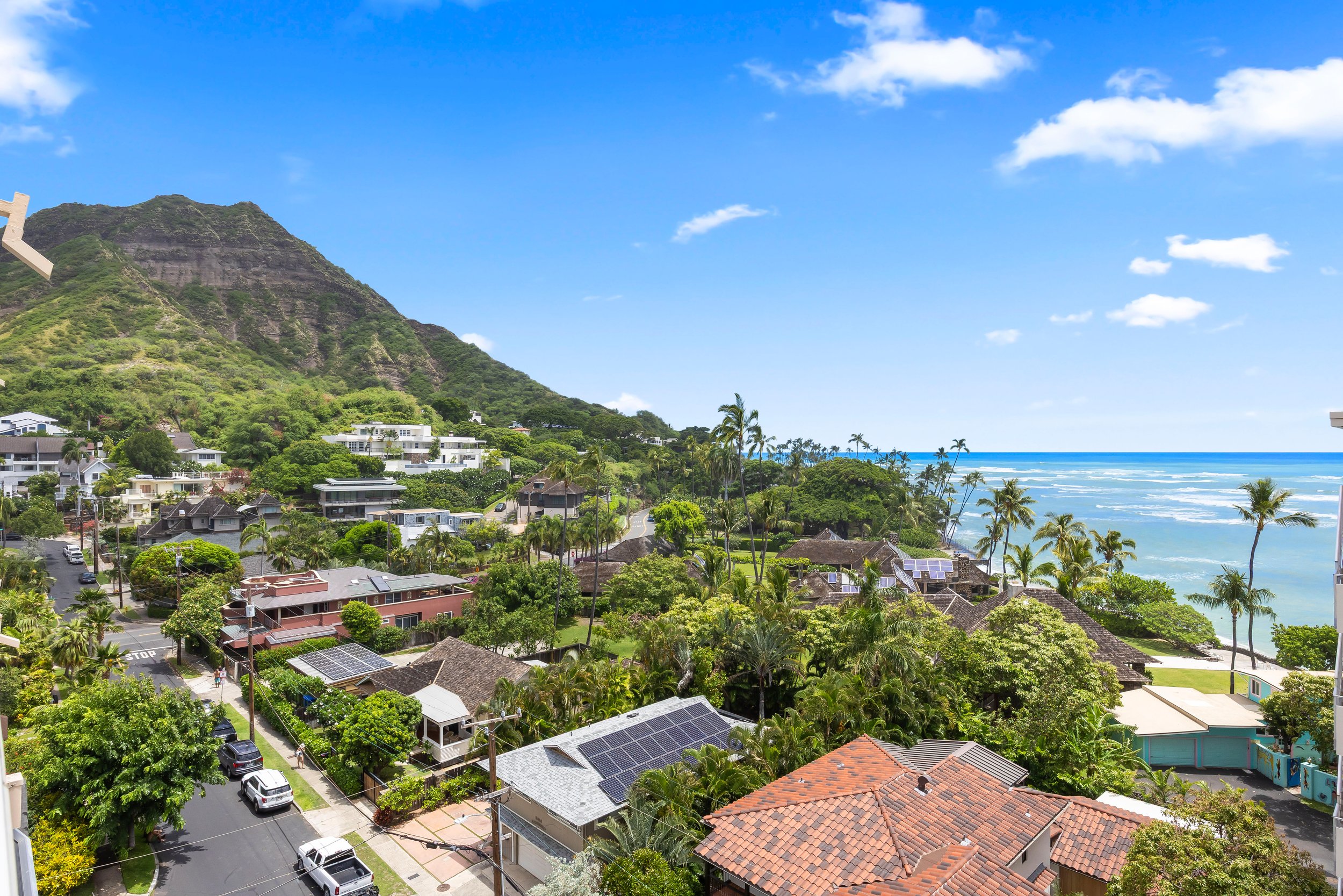  3056 Kalakaua, City, Coastline, Diamond Head, Mountain, Ocean, Sunset views - 物件實景