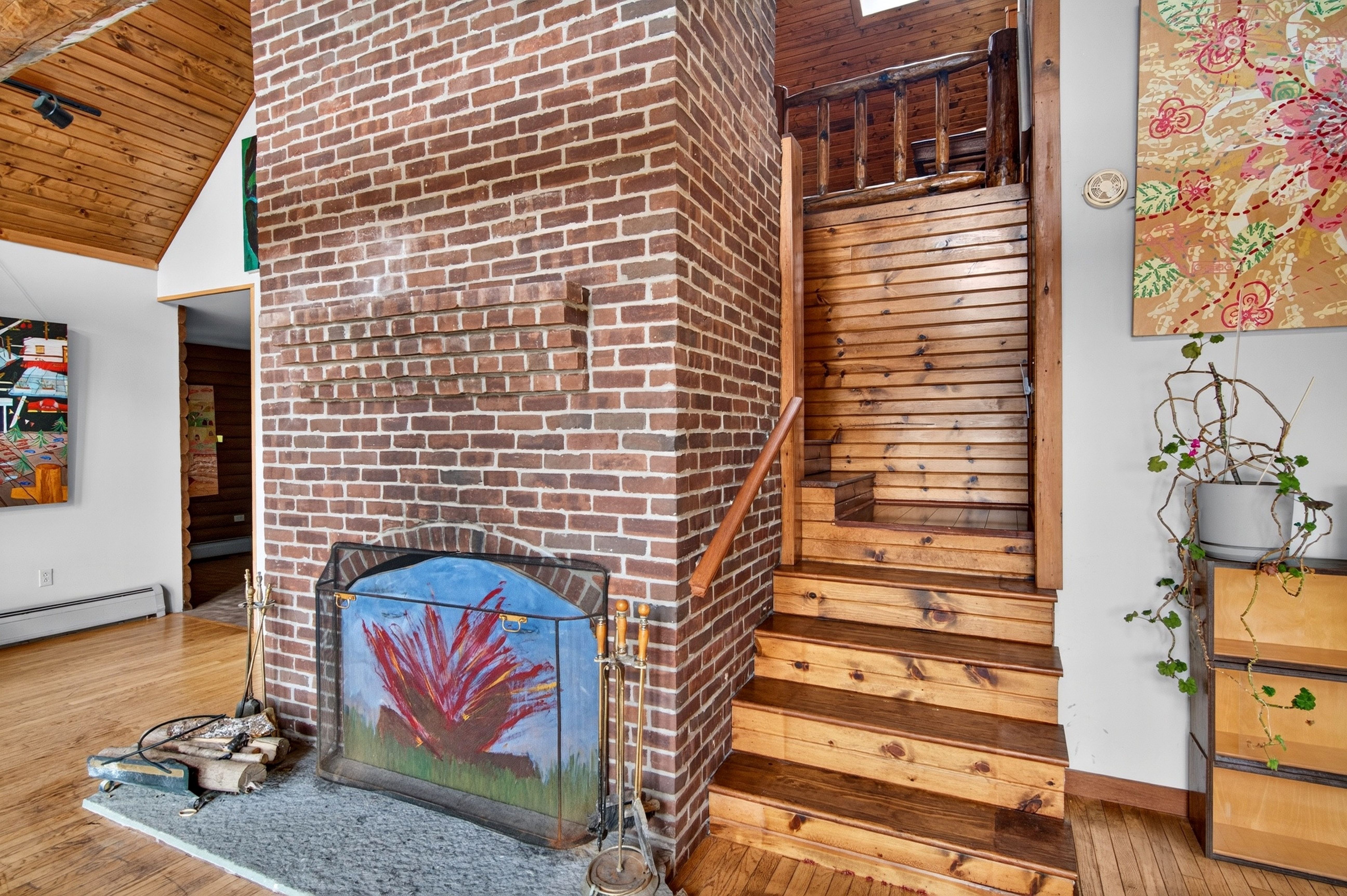  10-Acre Log Contemporary Near Jacob