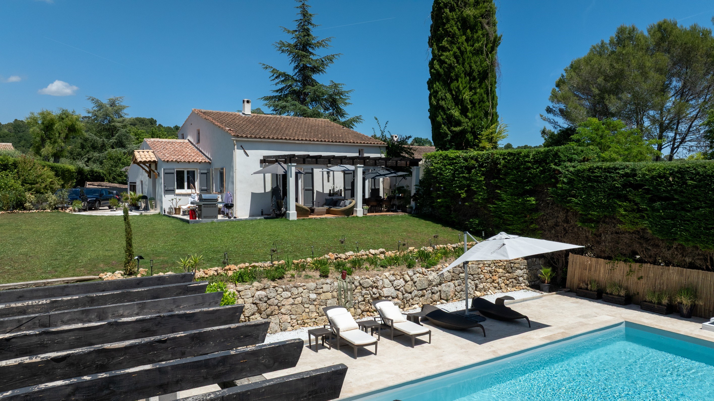  Villa with pool and countryside views in Plascassier near Valbonne - 物件實景