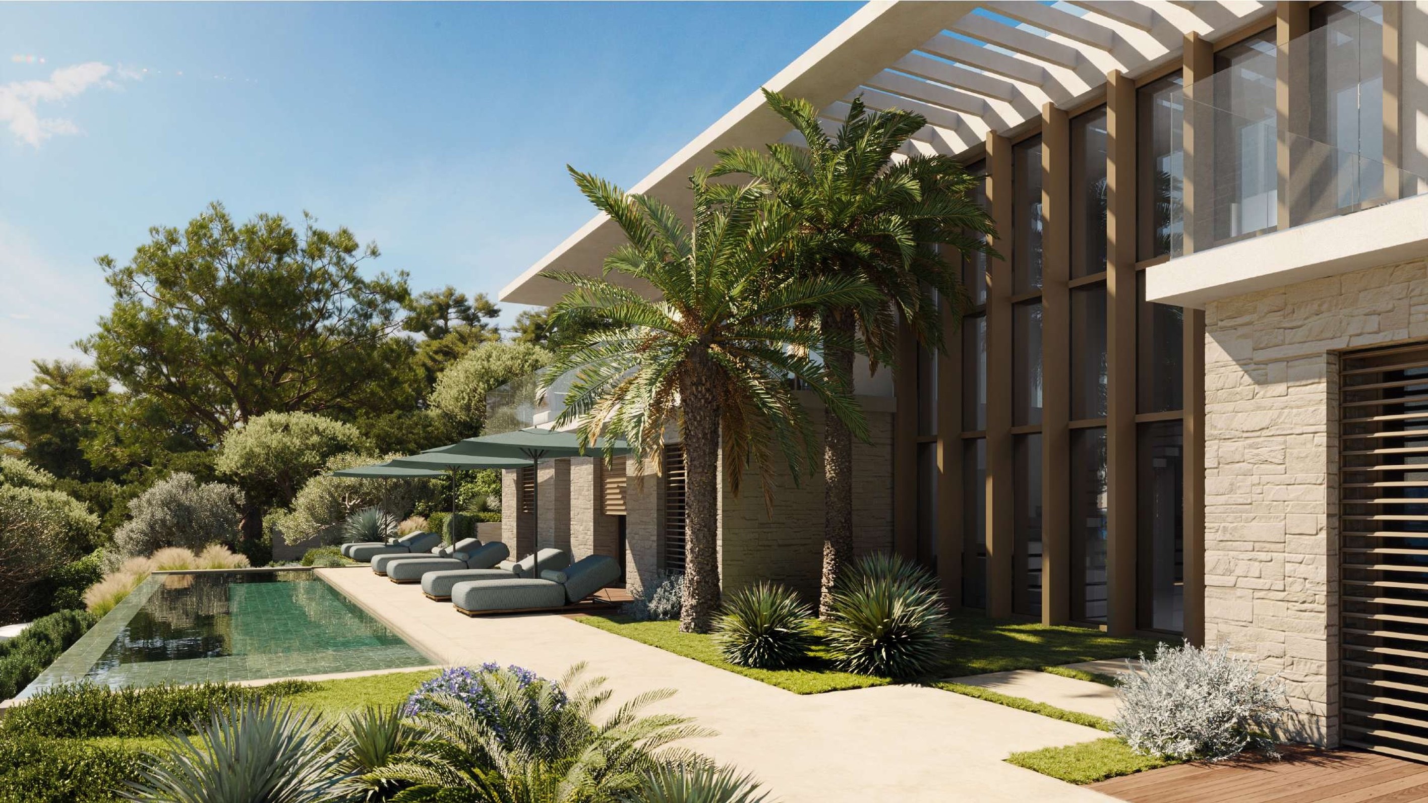  Exceptional contemporary villa with panoramic sea views in Nice Mont Boron - 物件實景