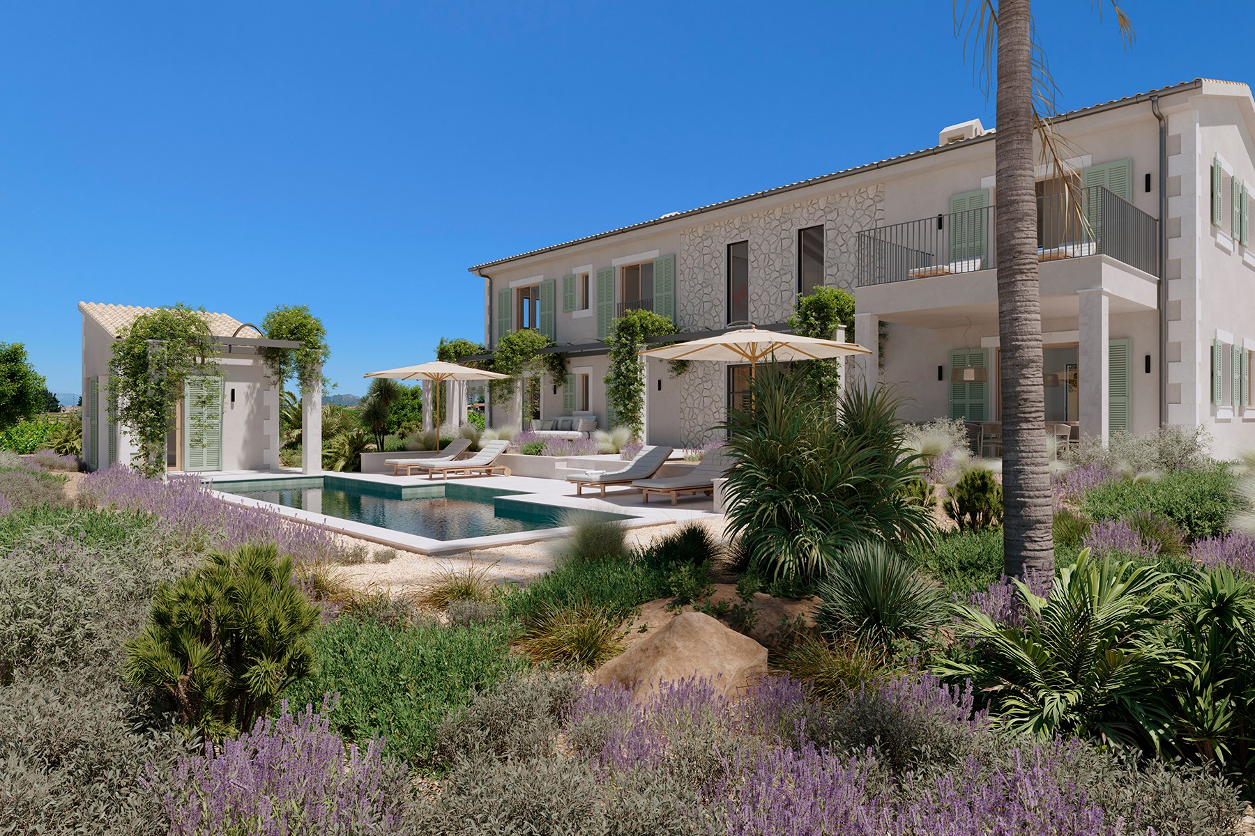  Mediterranean country house with pool in Binissalem - 物件實景