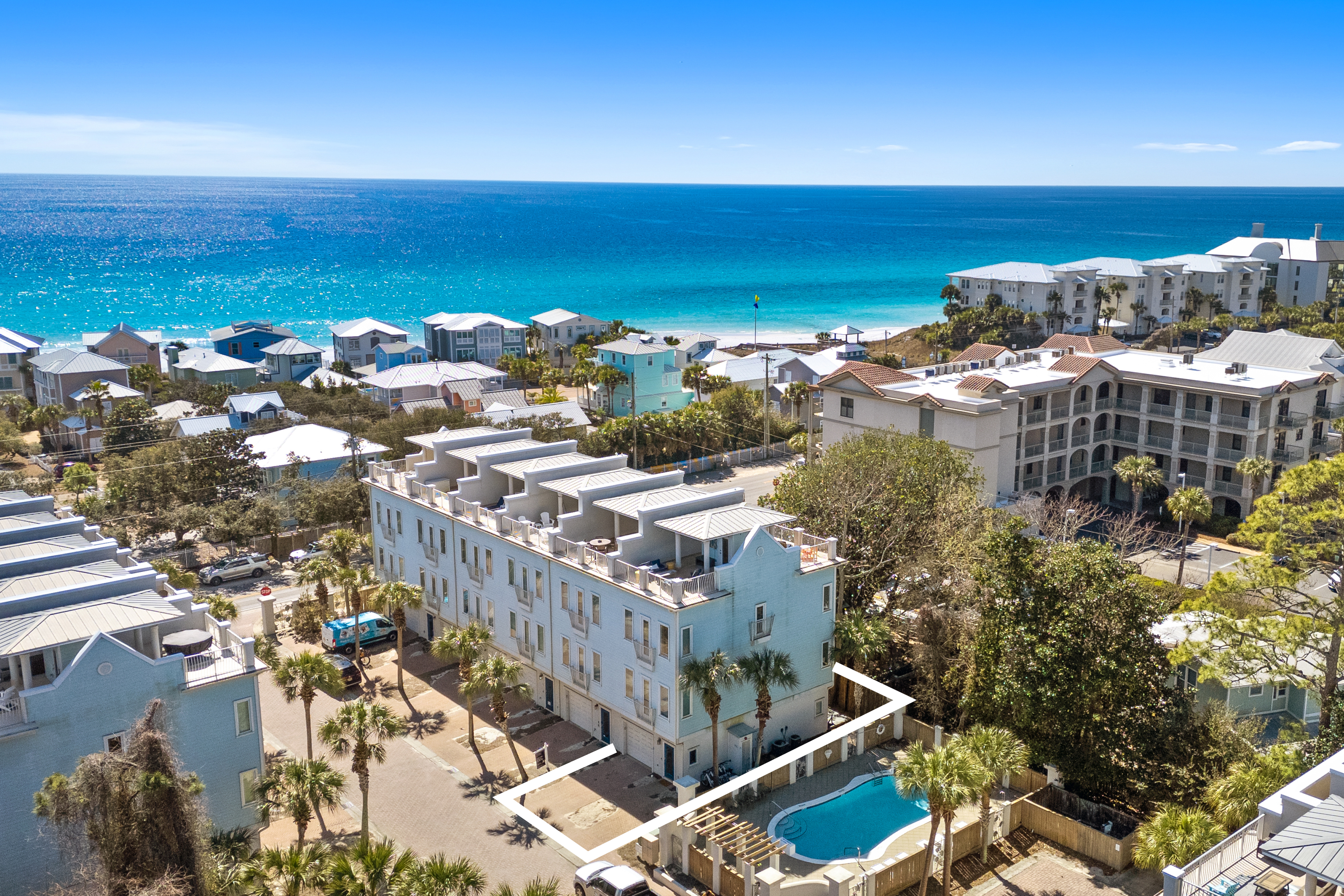  Remodeled End-Unit Townhome With gulf Views And Rooftop Retreat - 物件實景