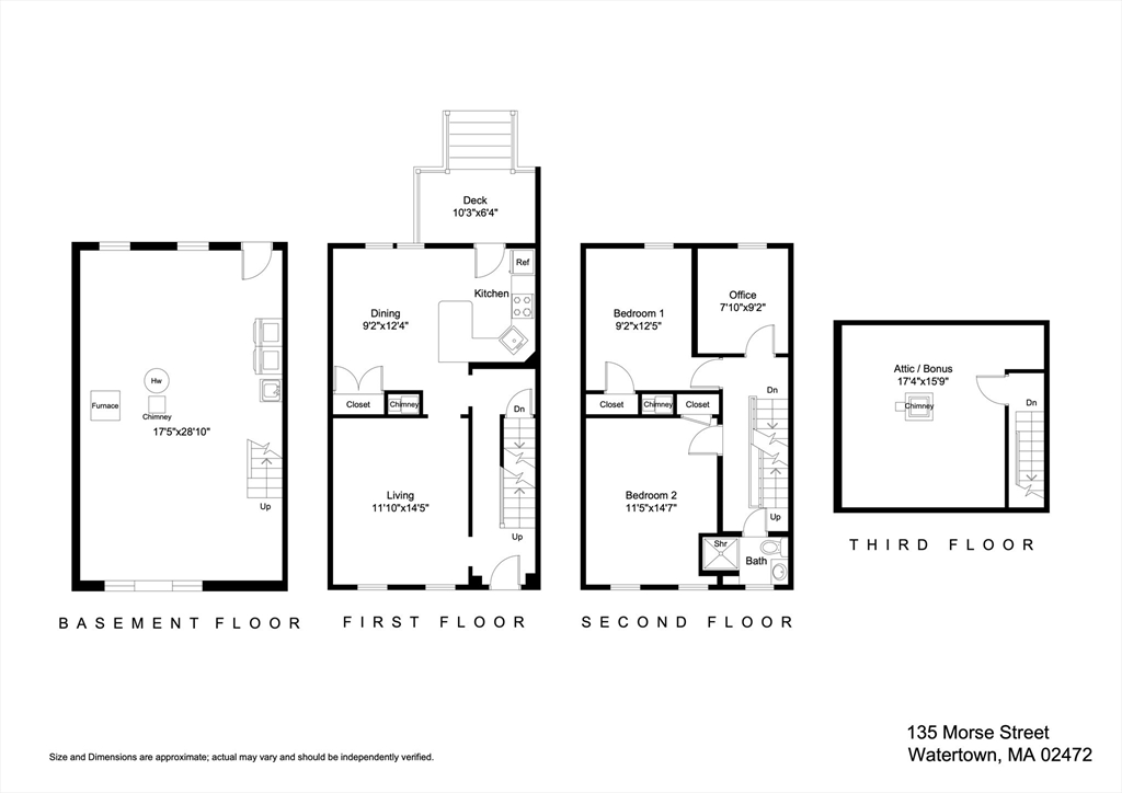 Watertown, Massachusetts, 02472, United States, 2 Bedrooms Bedrooms, ,1 BathroomBathrooms,Residential,For Sale,1950819