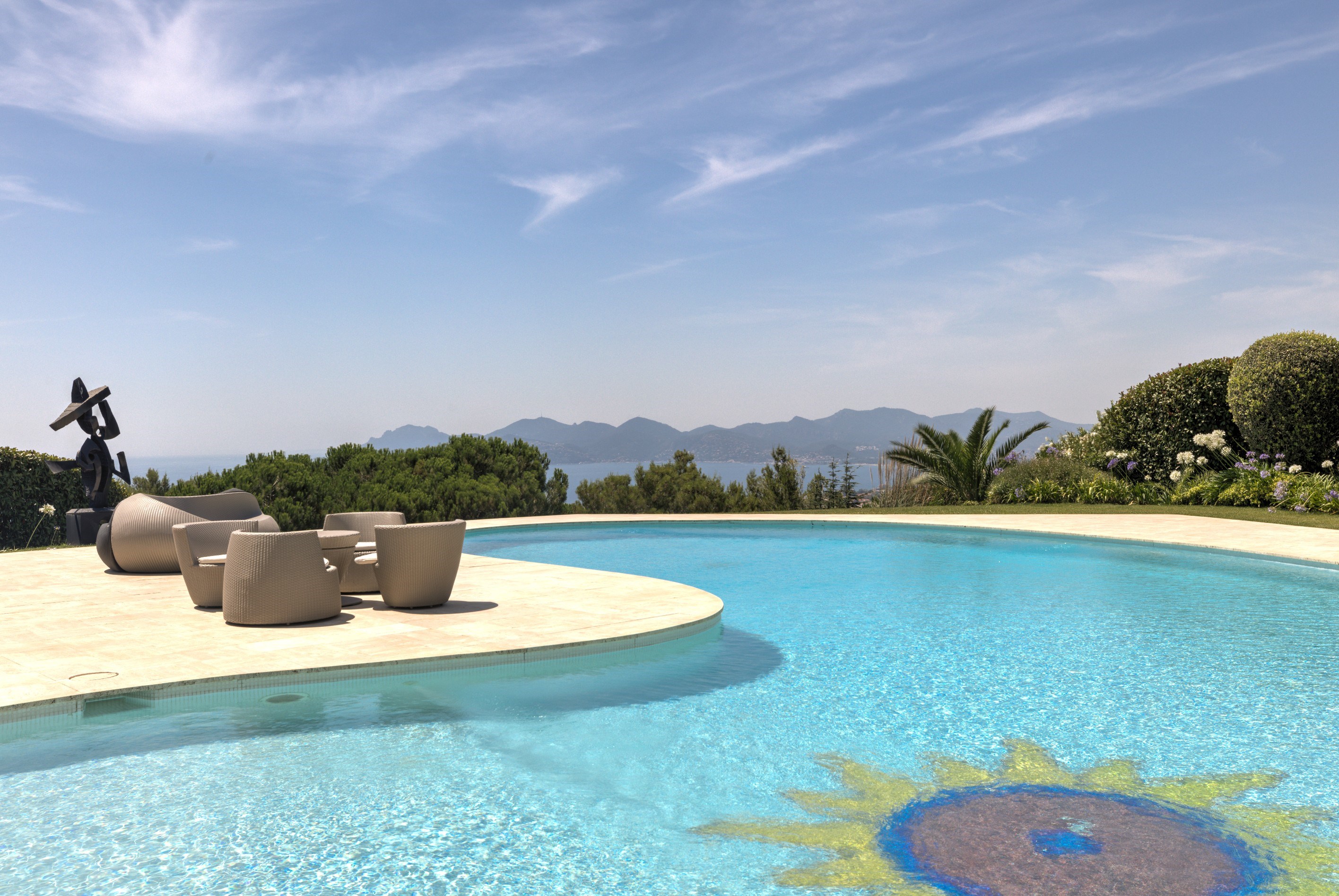  Cannes Californie luxury villa for sale with panoramic sea views, guest house a… - 物件實景
