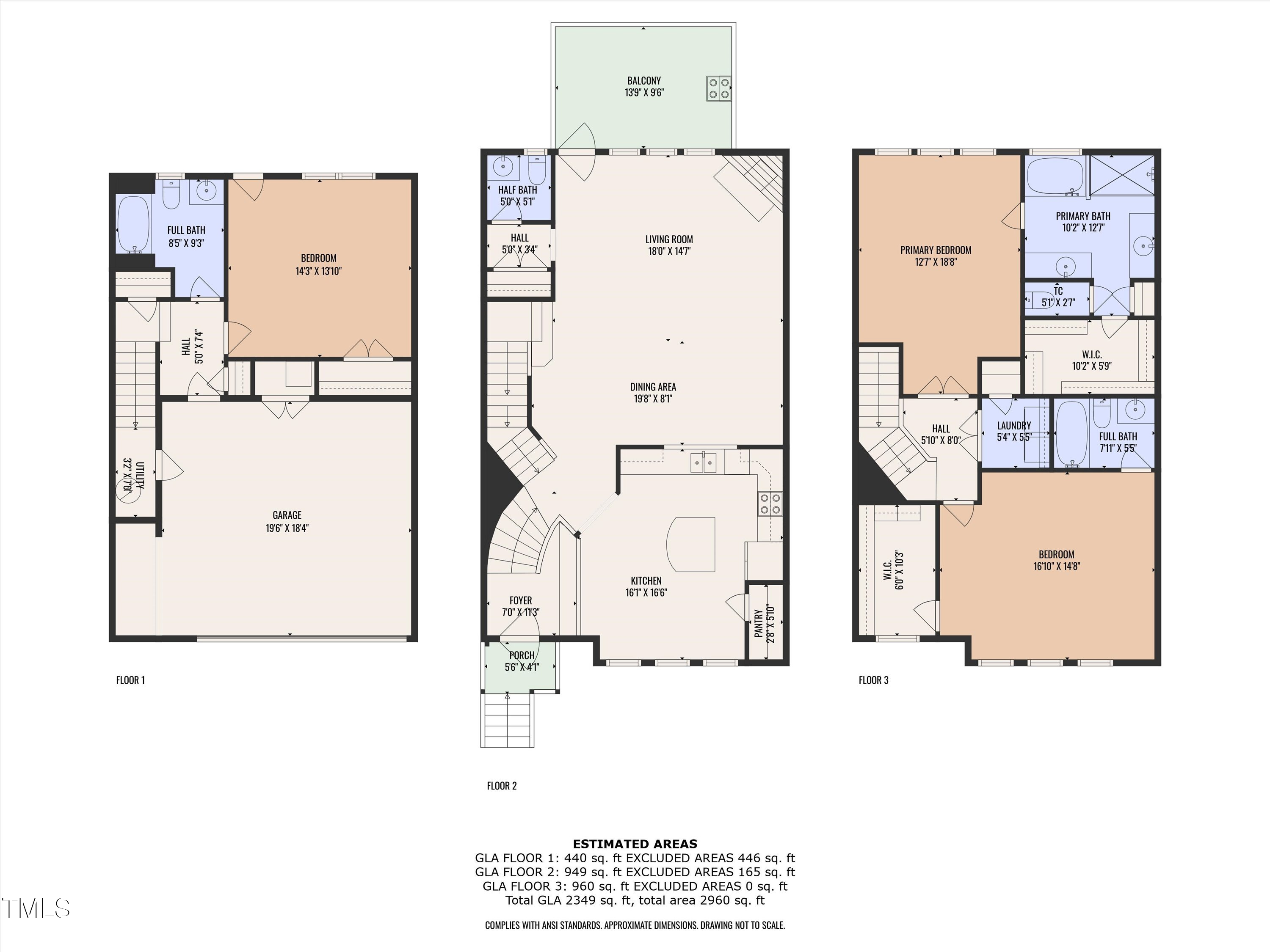 Raleigh, North Carolina, 27612, United States, 3 Bedrooms Bedrooms, ,4 BathroomsBathrooms,Residential,For Sale,1932612