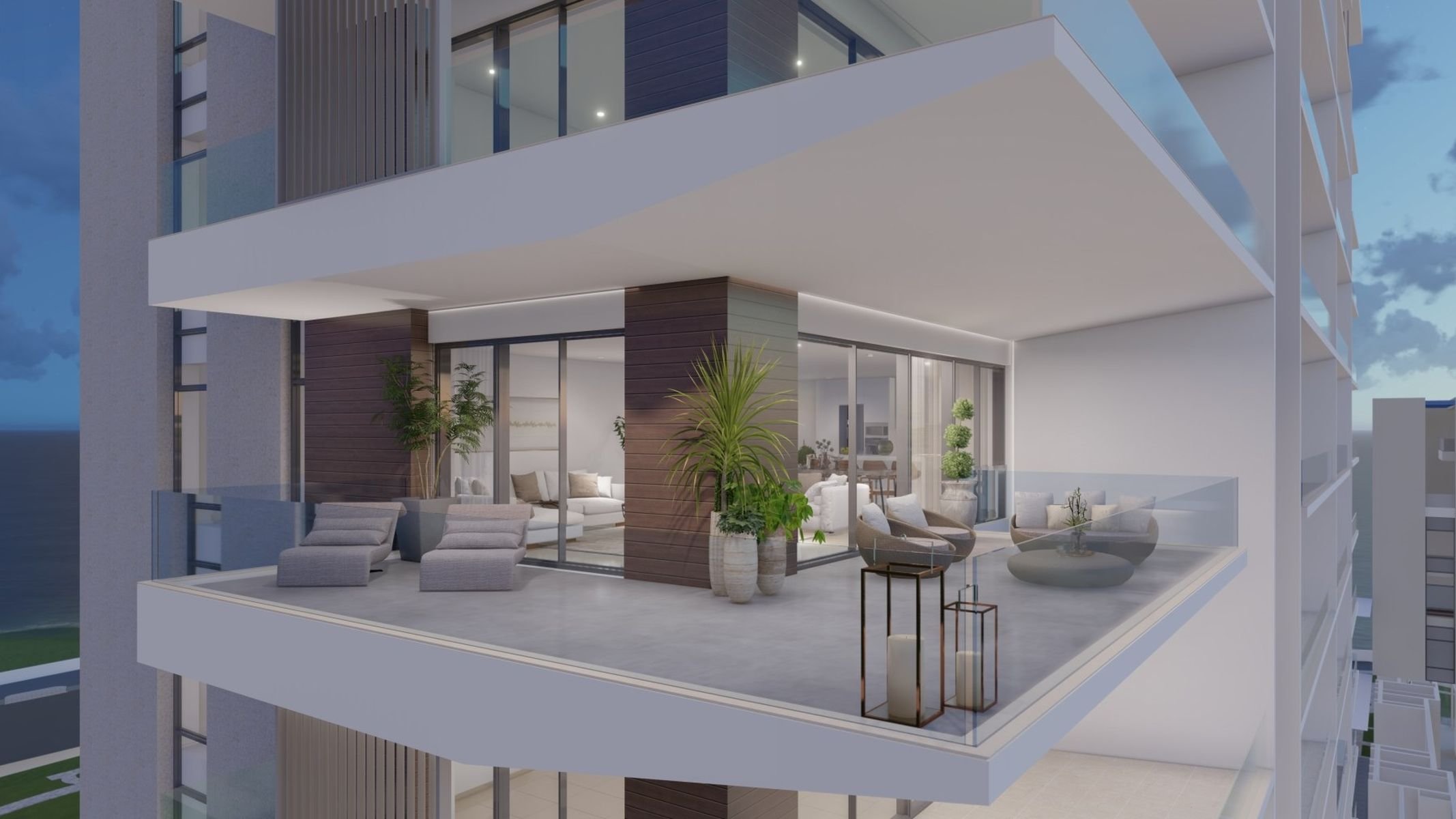  4 Bedroom Apartment with Sweeping Sea Views from the 12th Floor in Pafos - 物件實景