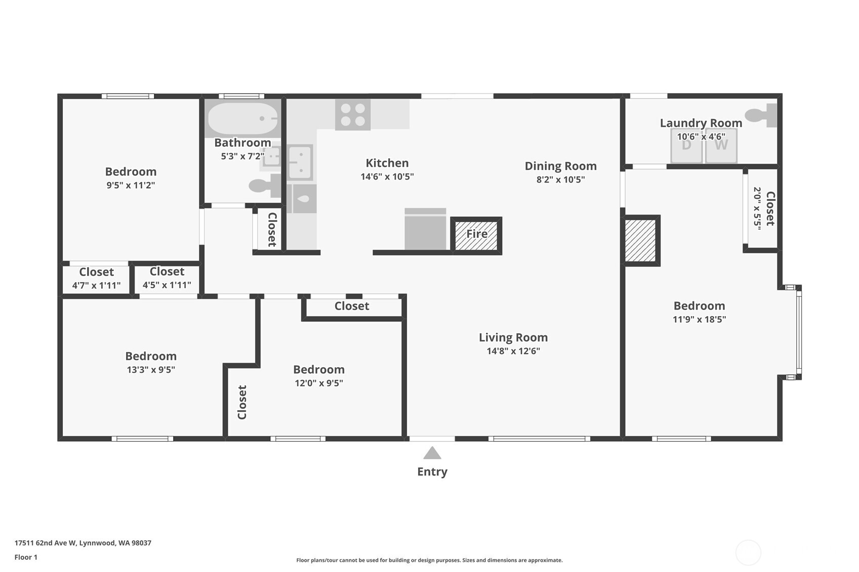 Lynnwood, Washington, 98037, United States, 4 Bedrooms Bedrooms, ,2 BathroomsBathrooms,Residential,For Sale,1904823