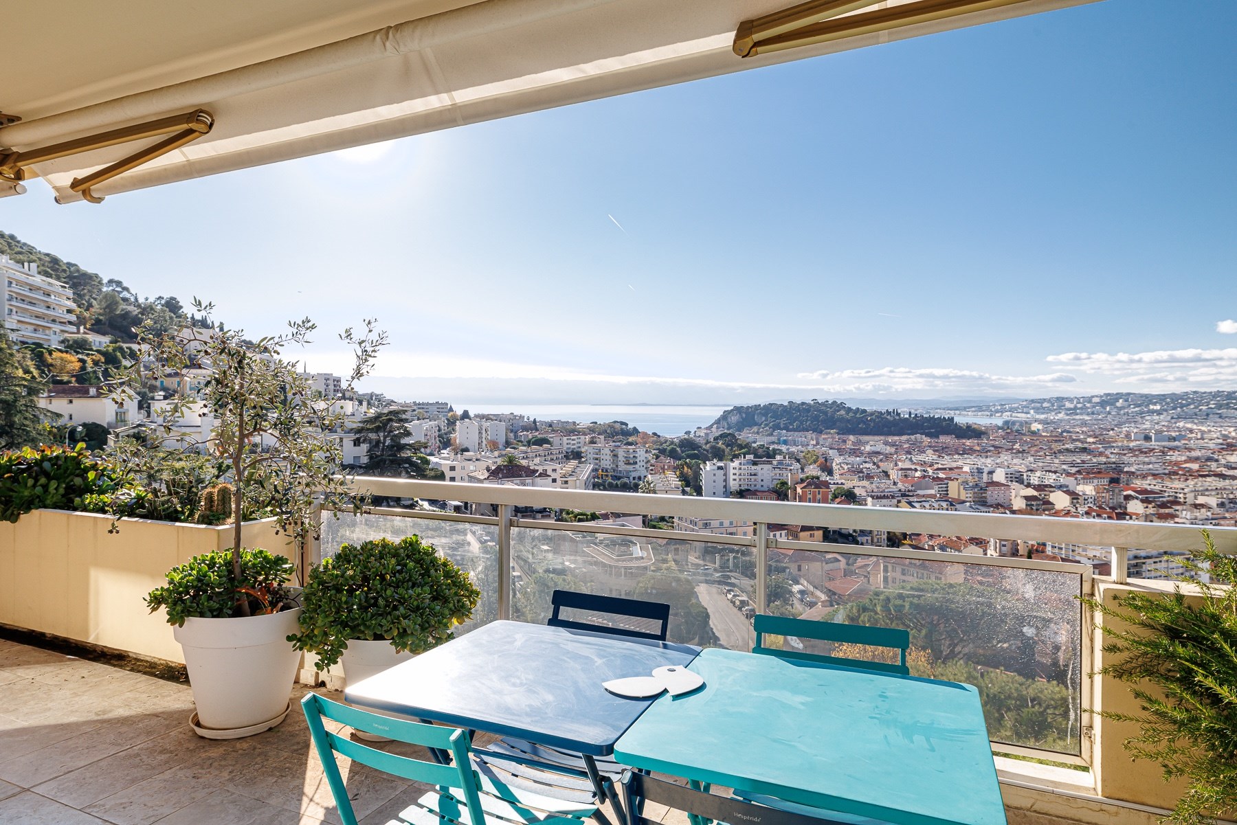  Top-floor 3-bedroom apartment with sea view and terrace, Mont-Alban, Nice - 物件實景
