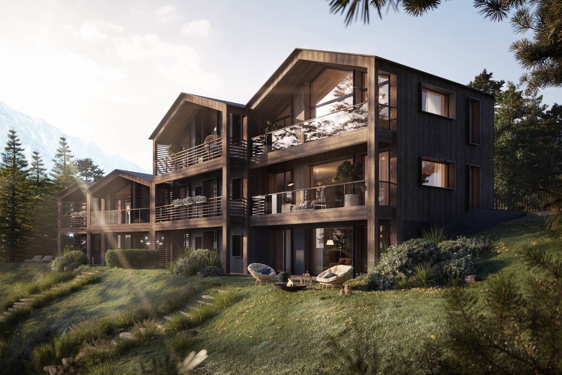 New luxury penthouse in a renowned ski resort area 