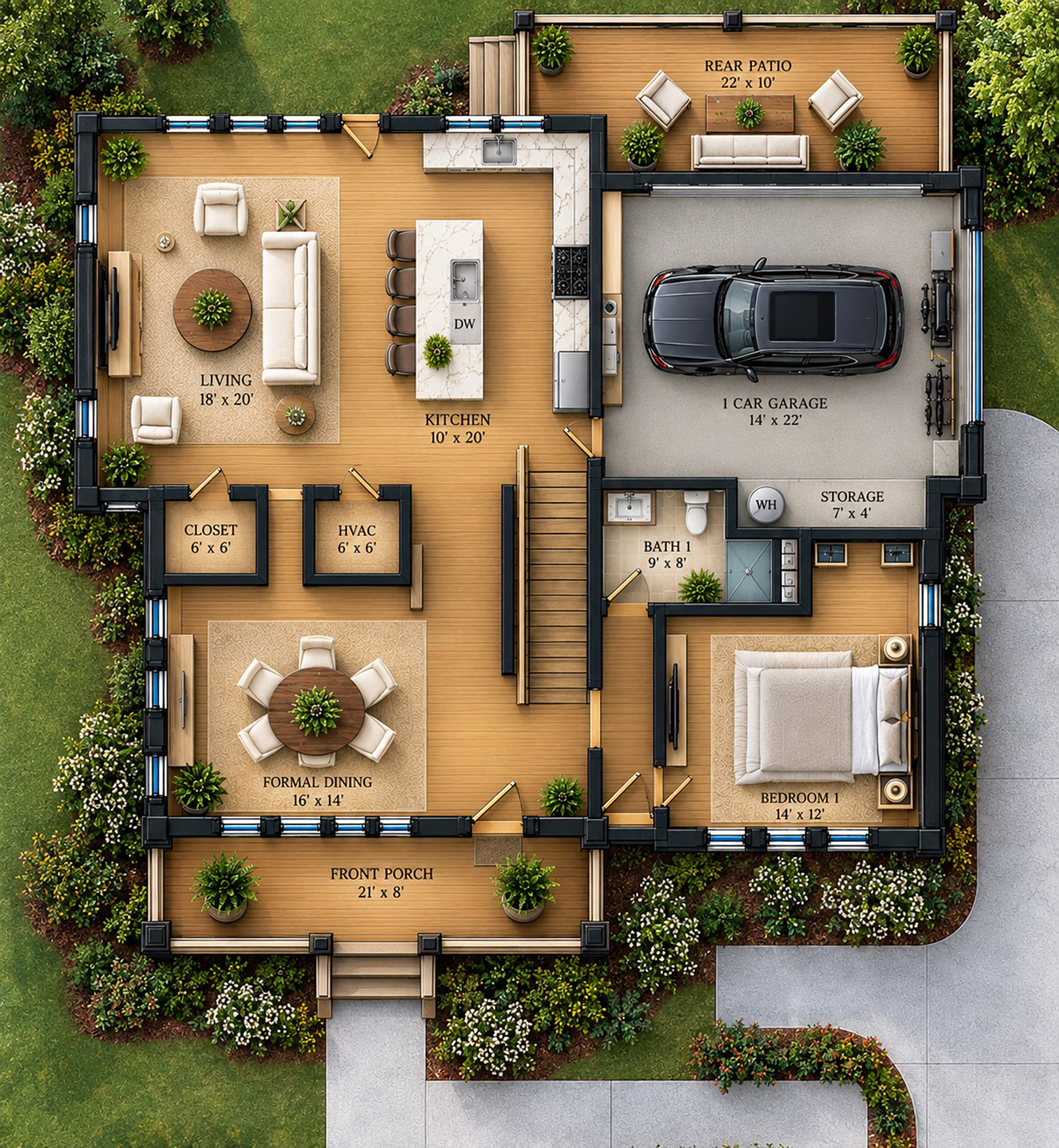  Thoughtfully Designed Modern Construction in Venetian Hills - 物件實景