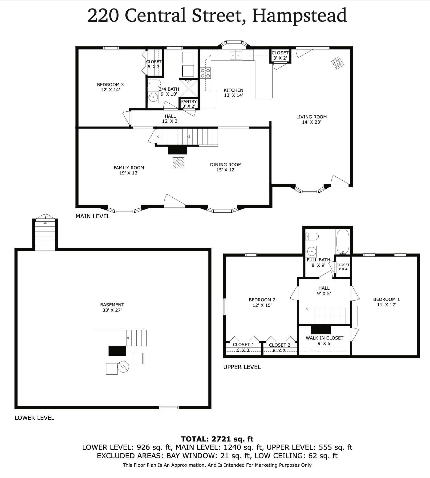 Hampstead, New Hampshire, 03826, United States, 4 Bedrooms Bedrooms, ,2 BathroomsBathrooms,Residential,For Sale,1890507