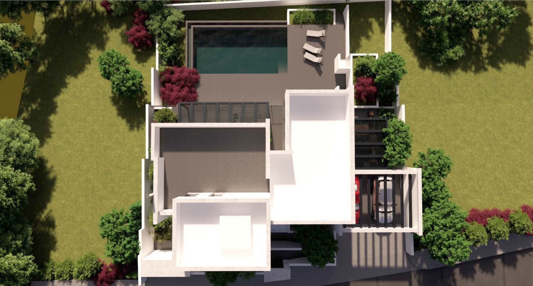 Hillside Three Bedroom Villa with Sea Views and Private Pool in Peyia, Pafos - 物件實景
