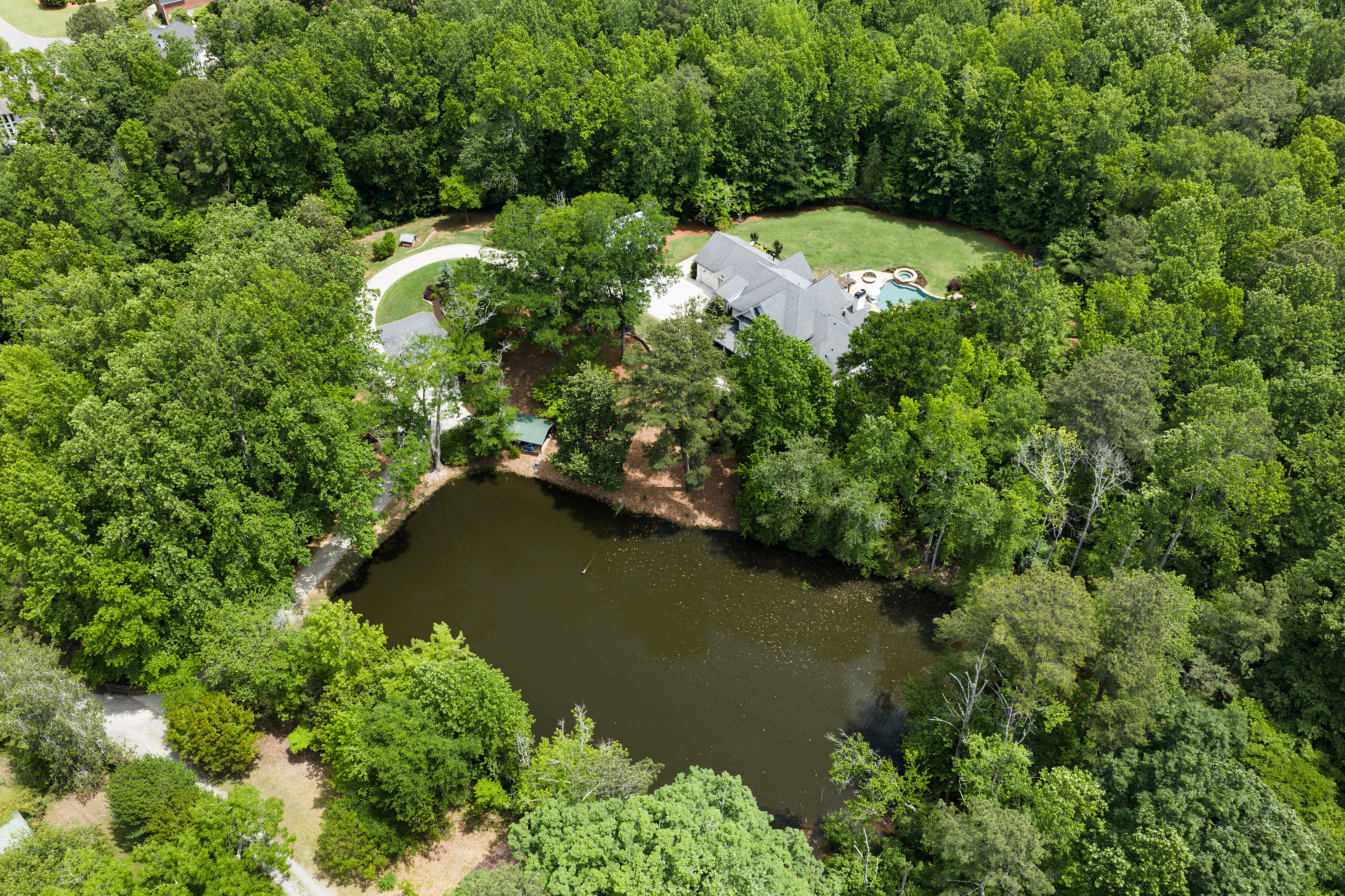  Set On More Than 10± Remarkably Private Acres Between Roswell And Milton - 物件實景