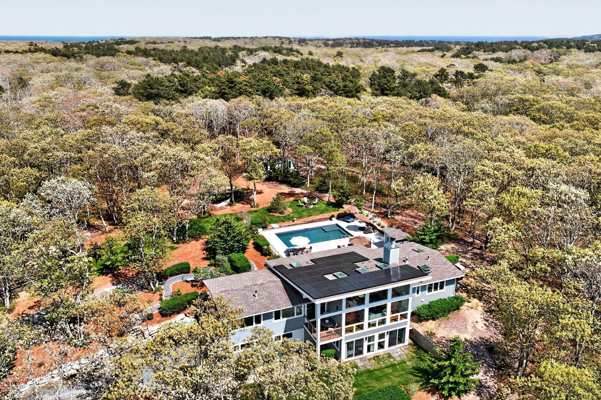  Seashore Serenity on 4.72 Acres with Pool, Guest Cottage & Sunset Views - 物件實景